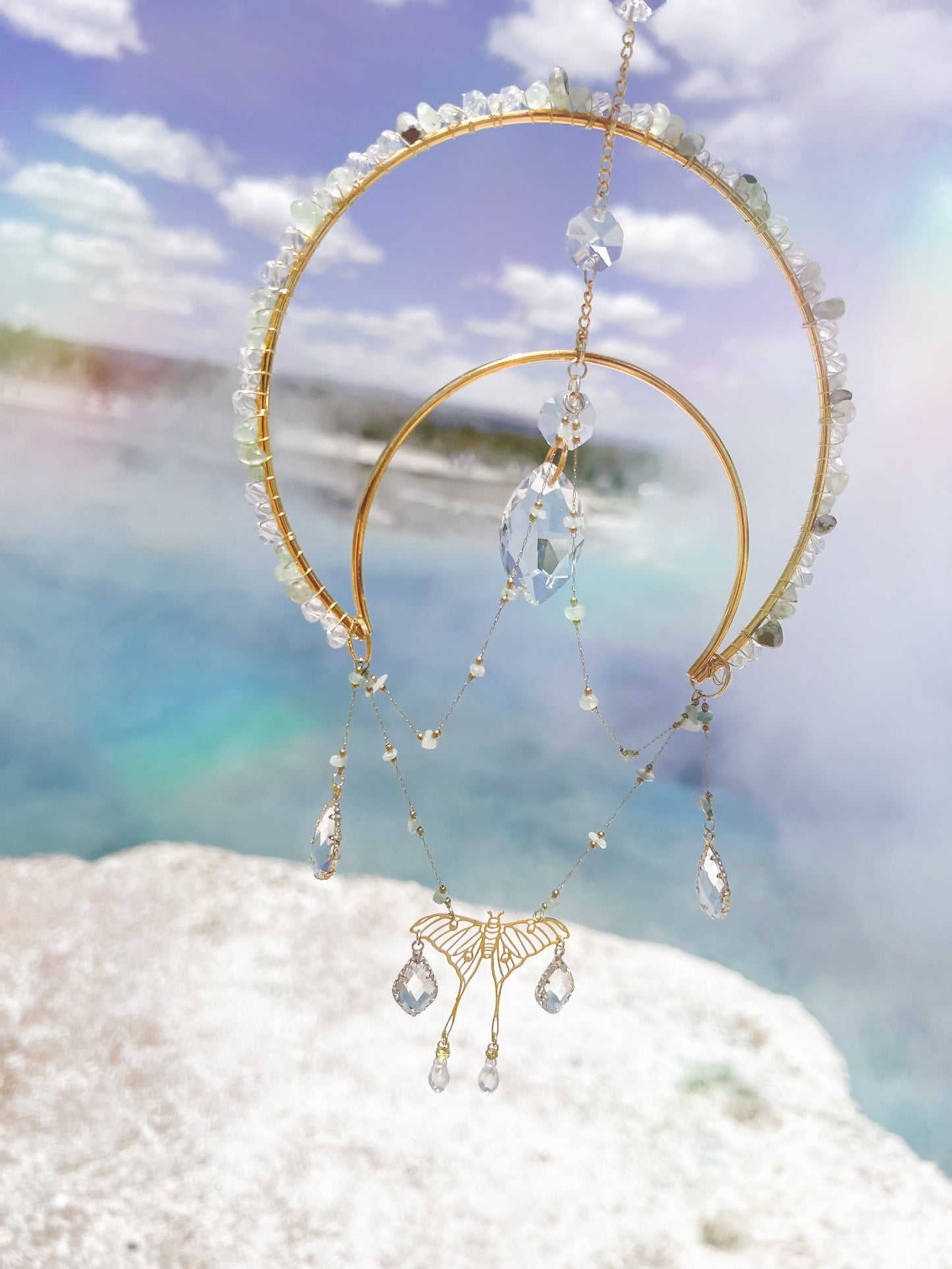 Aetherwing 🦋✨ Spirit of the Celestial Breeze Suncatcher