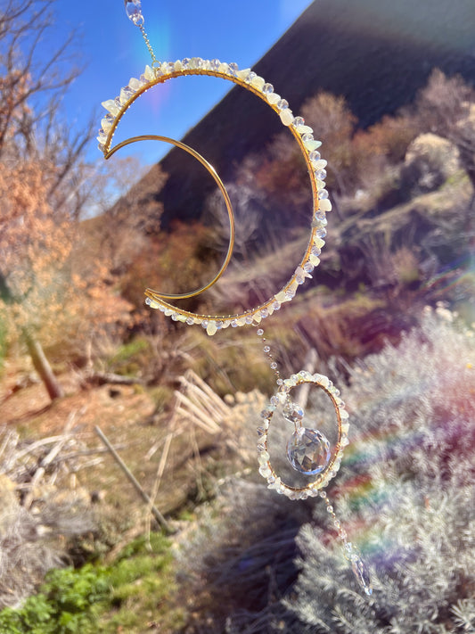 Kimia Forest Moon Crystal Drop Suncatcher