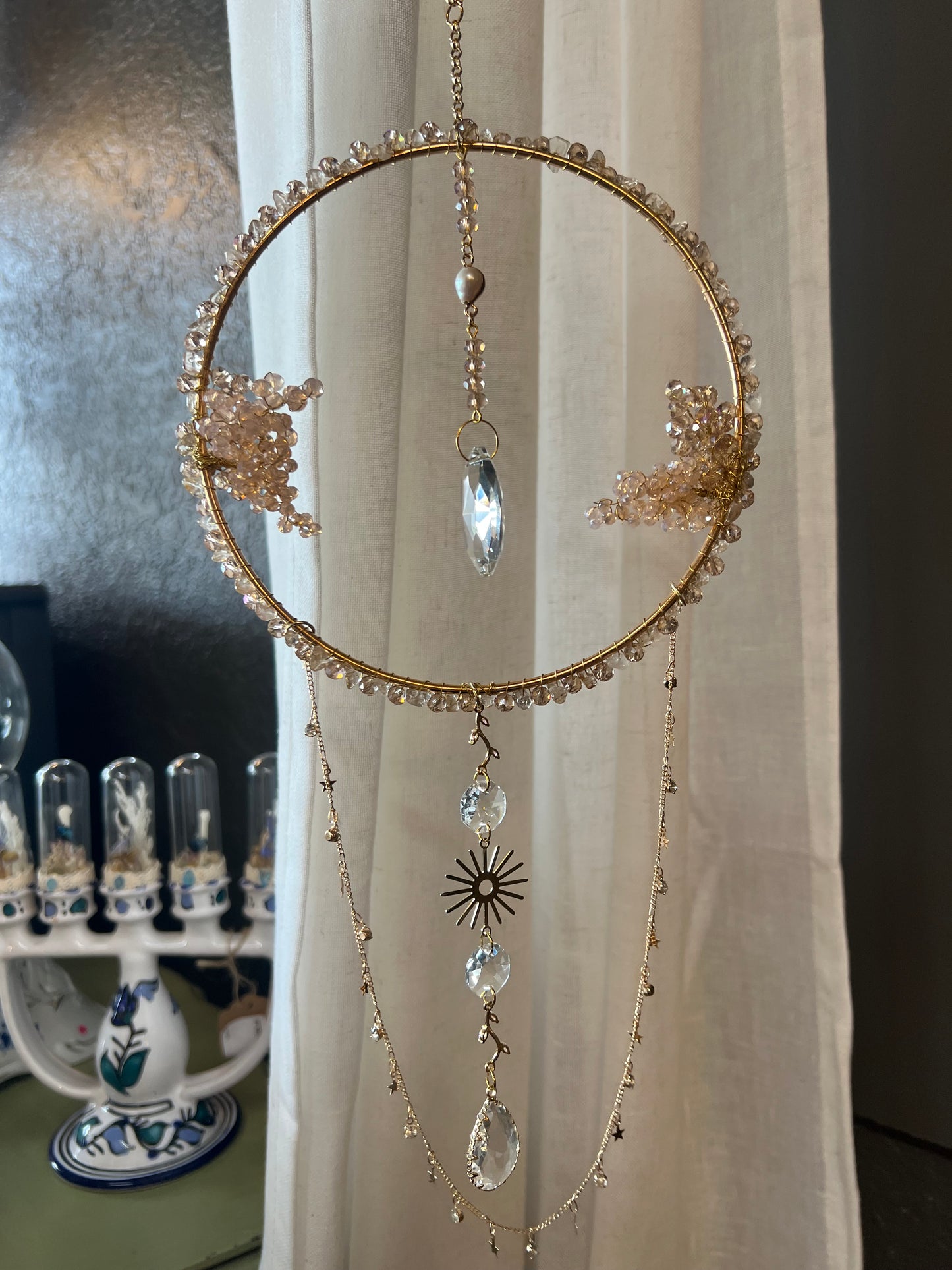 Briar Rose Spring Inspired Rutile Quartz Suncatcher