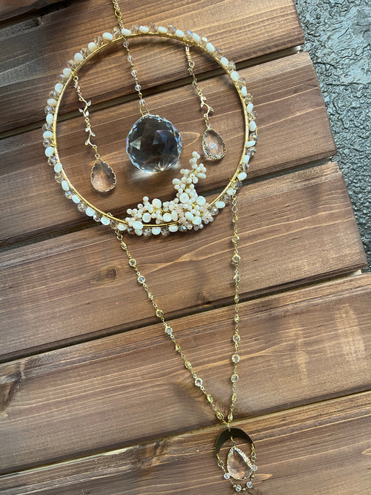 Liliosa Spring Inspired Mother of Pearl Suncatcher