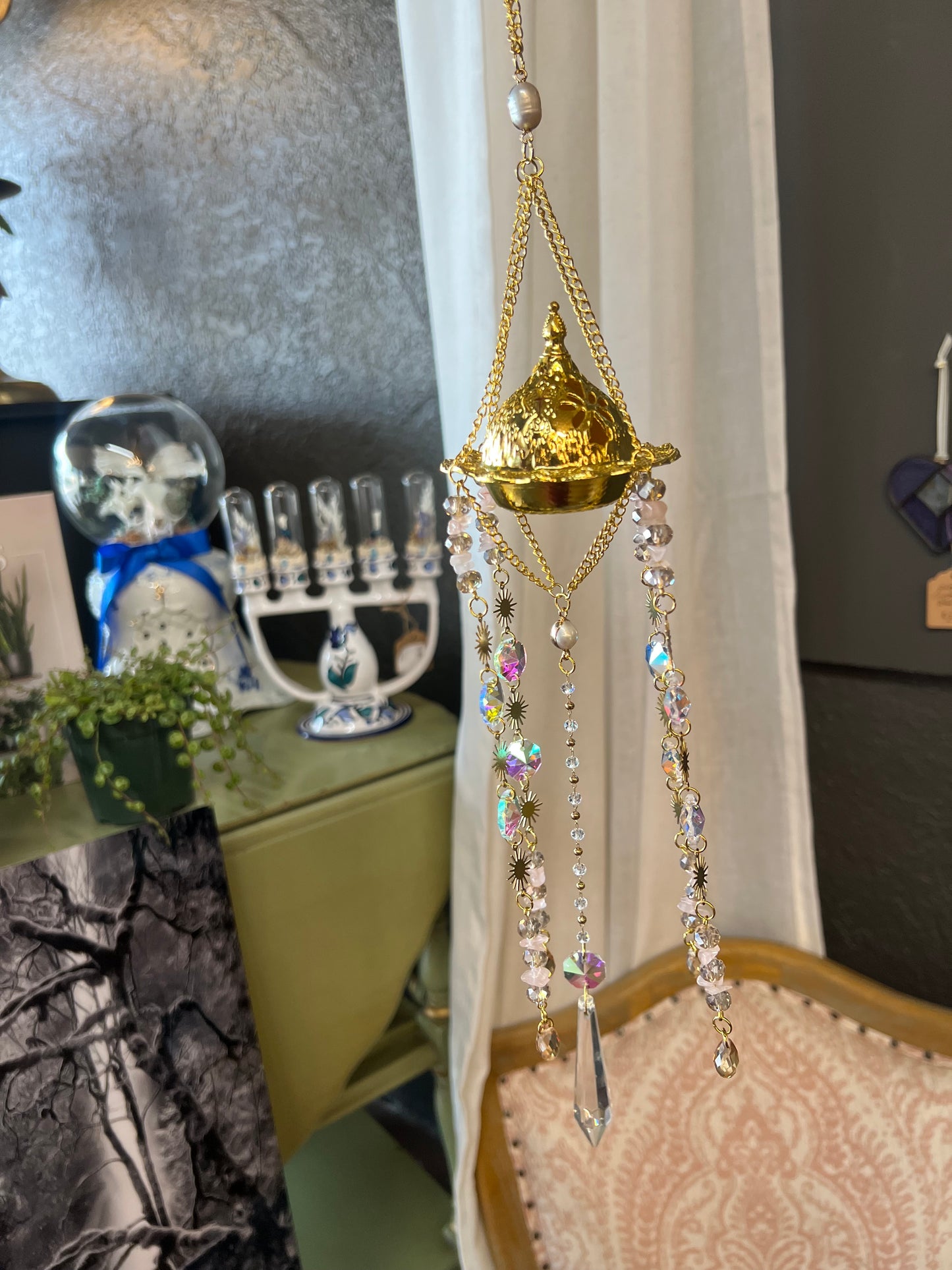Skydance Crystal Incense Suncatcher