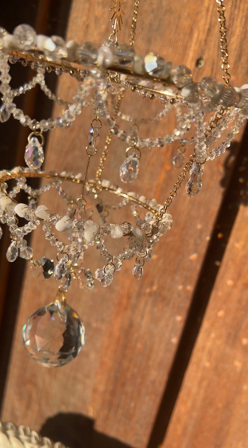 Seraphine Chandelier Clear Quartz Suncatcher