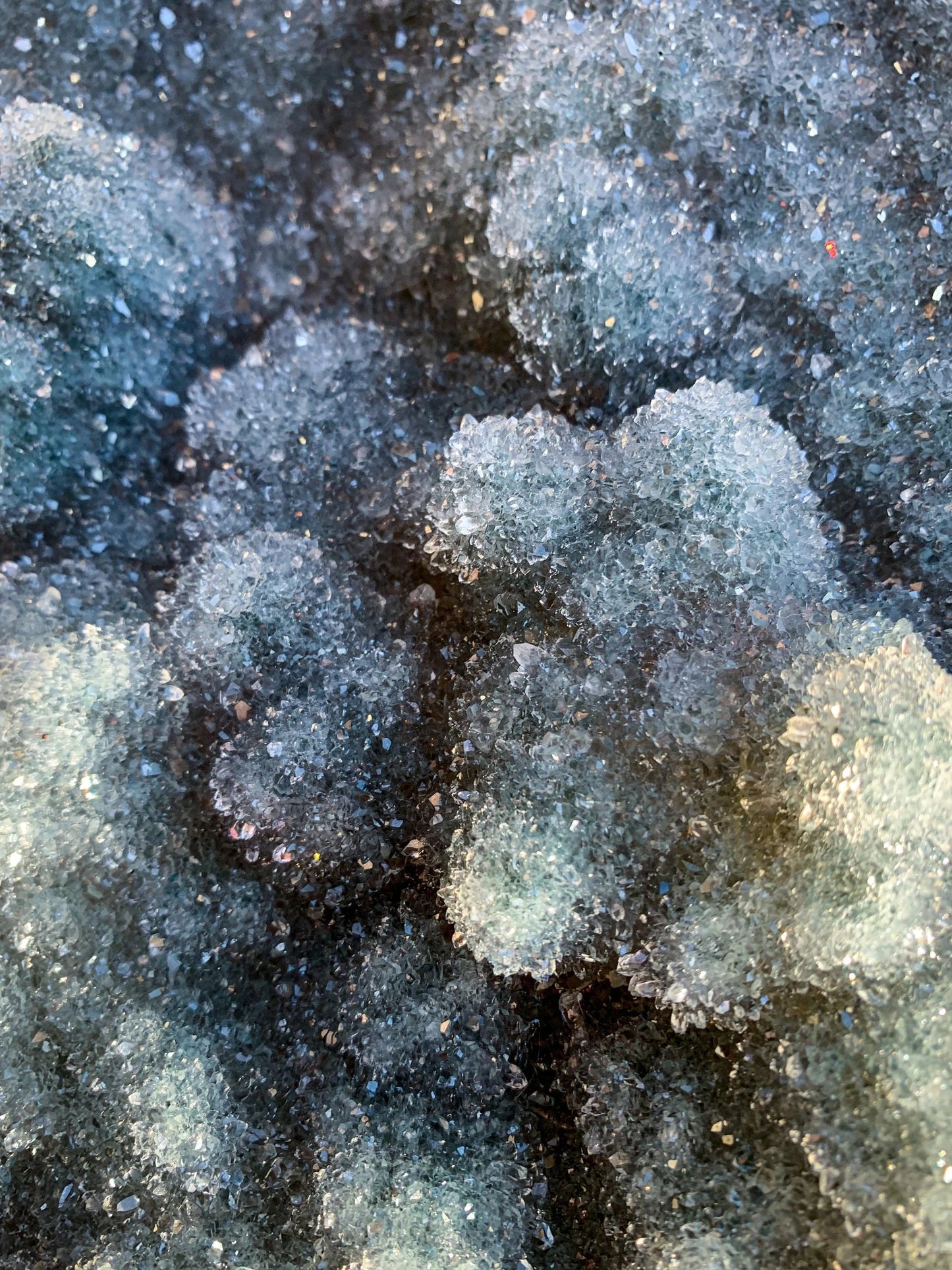 Green Amethyst Prasiolite Druzy Natural Slab