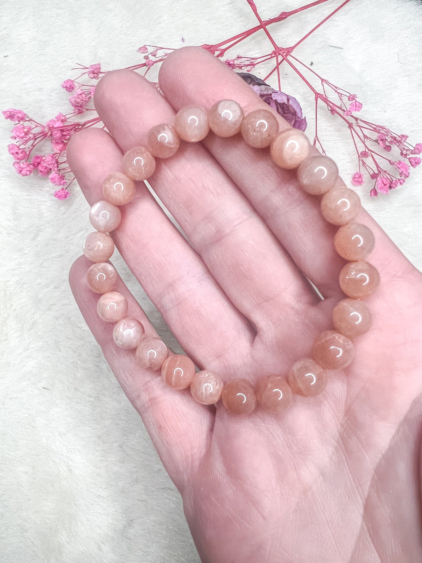 Peach Moonstone Bracelets