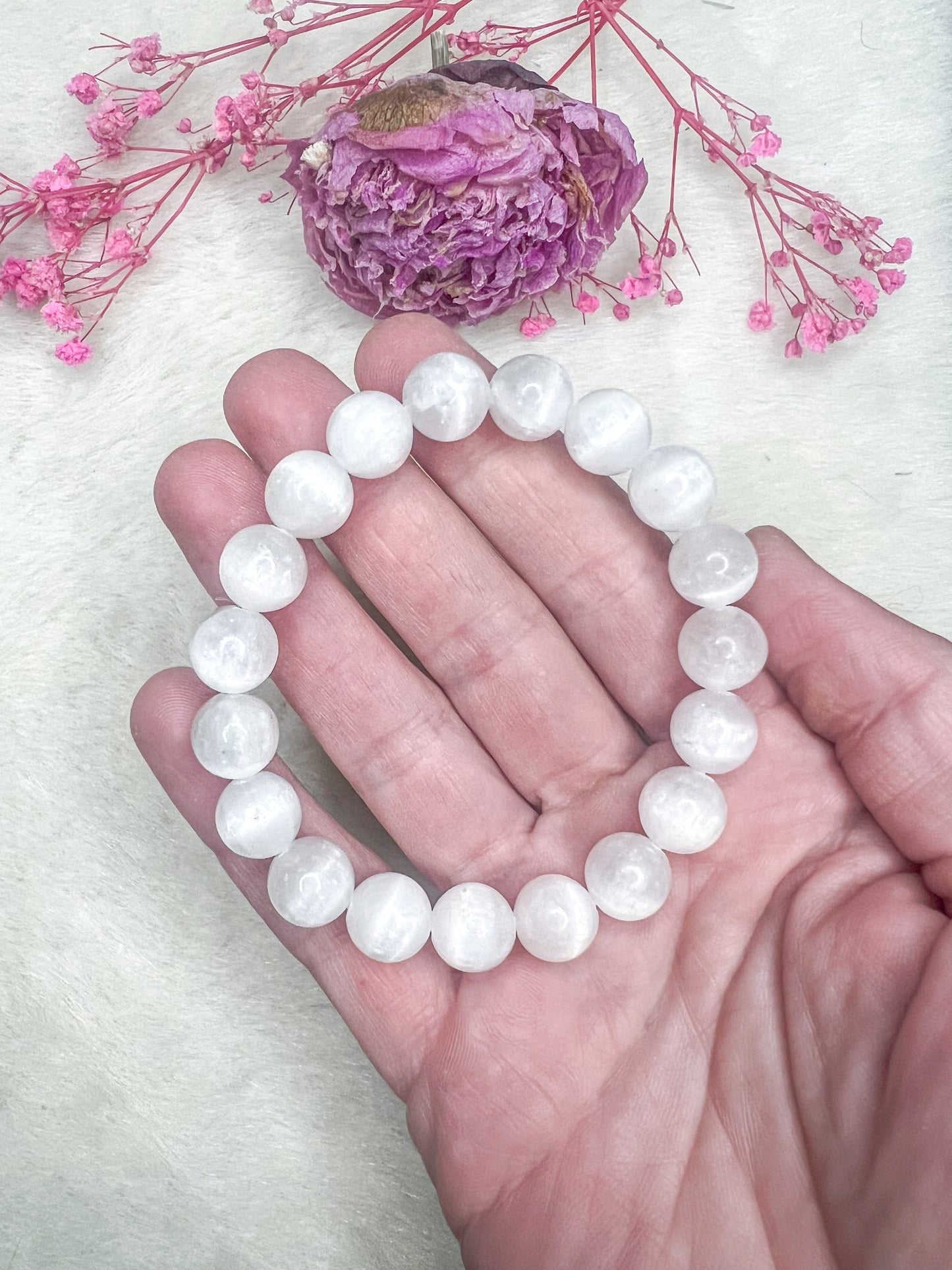 Selenite/Satin Spar Bracelets