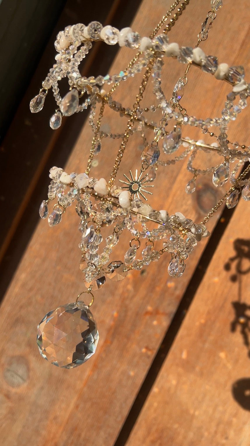 Seraphine Chandelier Clear Quartz Suncatcher
