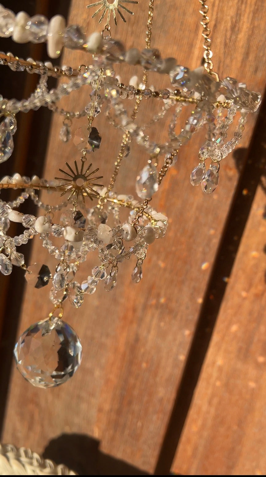 Seraphine Chandelier Clear Quartz Suncatcher