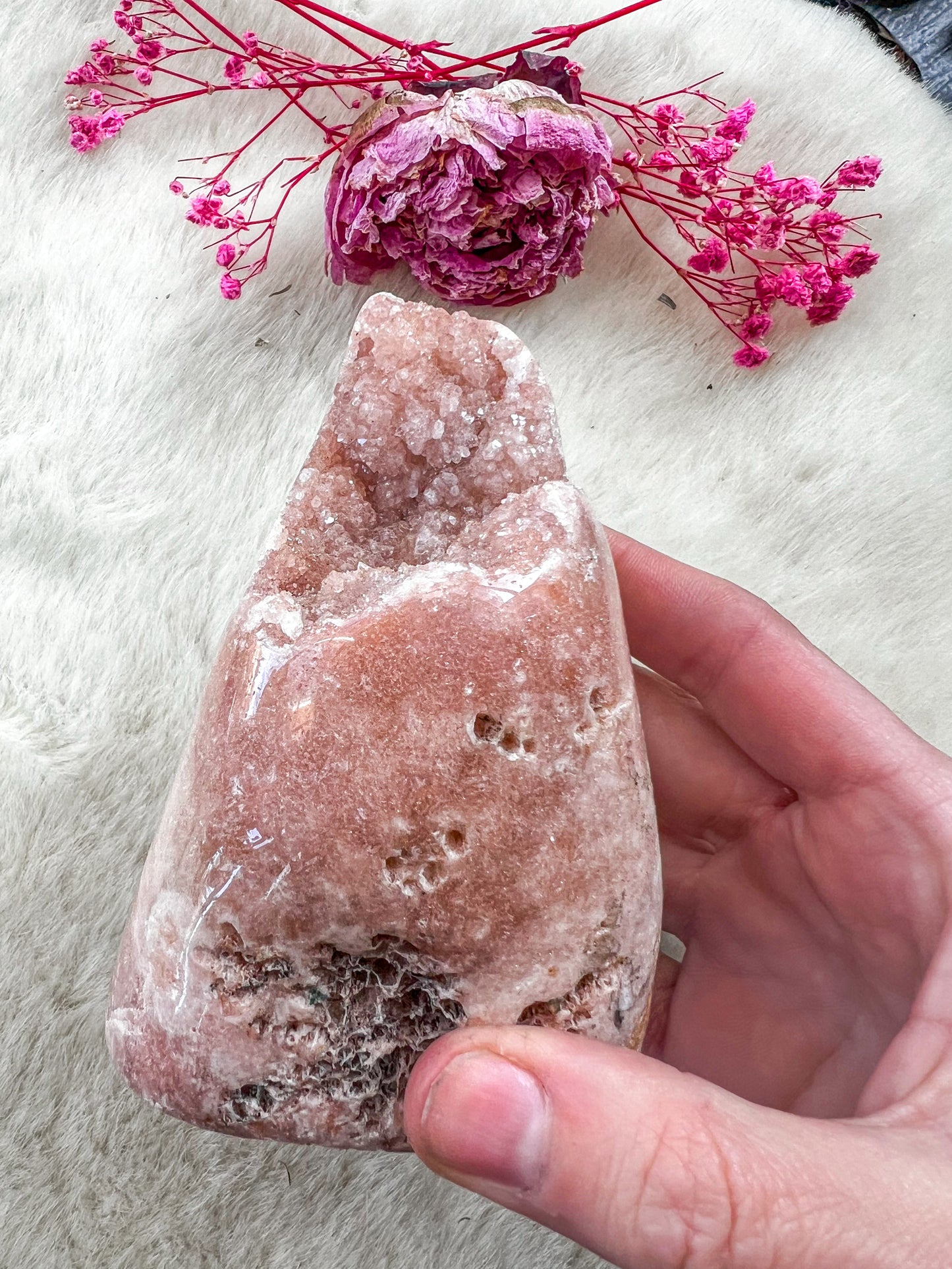 Druzy Pink Amethyst Freeform