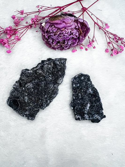 Black Druzy Agate Specimens