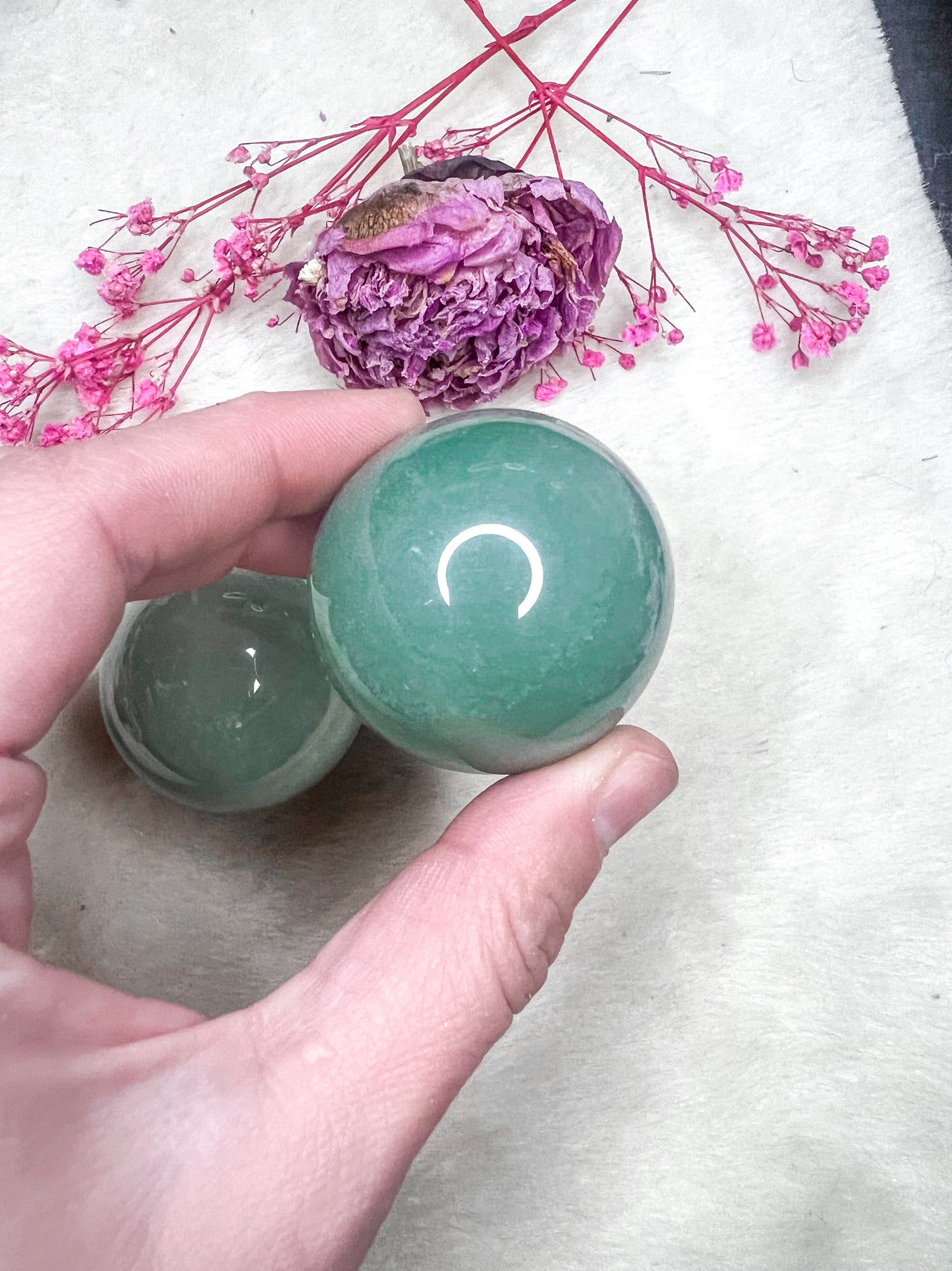 Green Aventurine Spheres