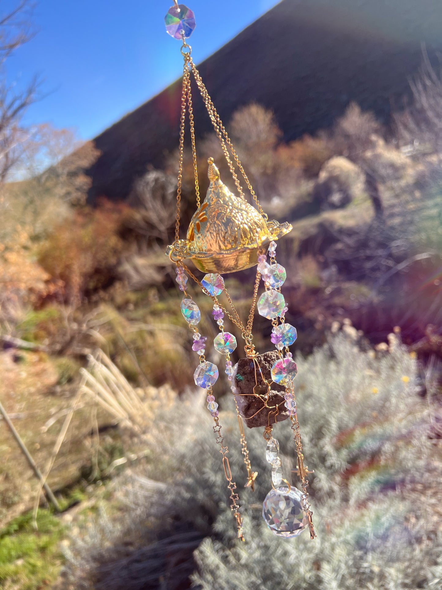 Lilly Celestial Incense Burner Suncatcher