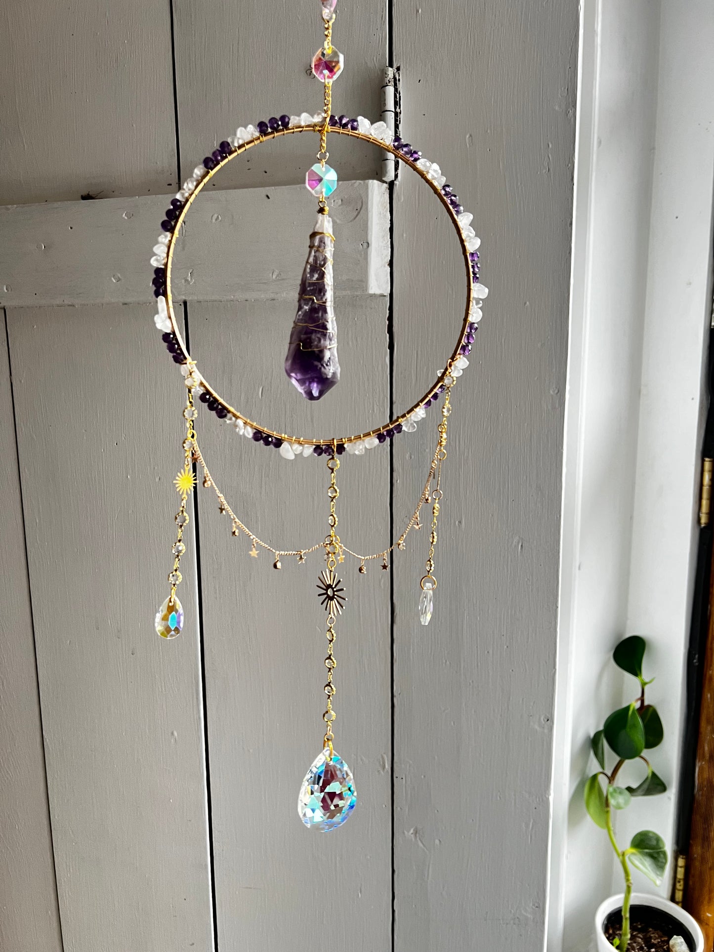 “Greta” crystal suncatcher