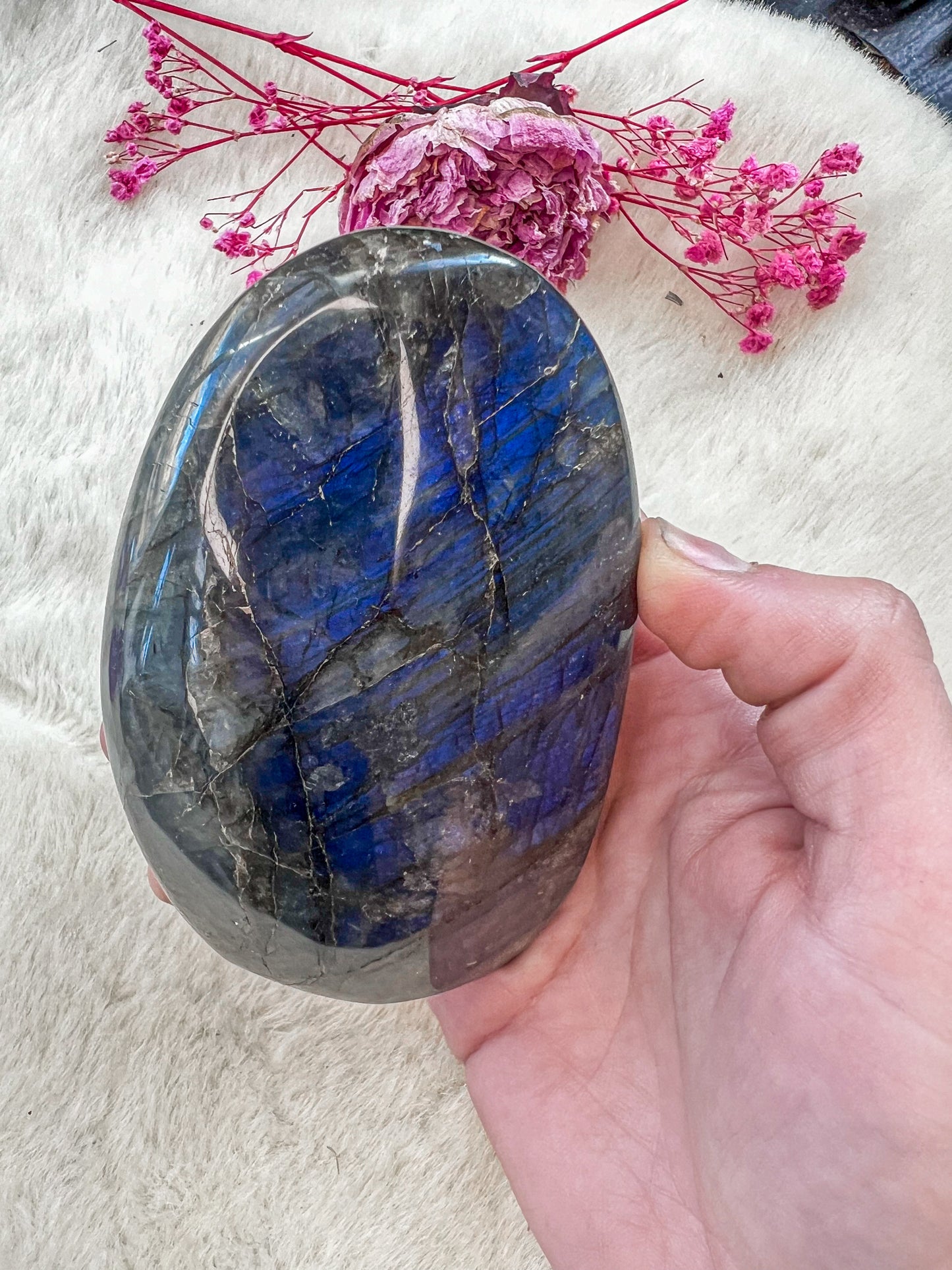 Electric Blue Super Flashy Labradorite Freeform