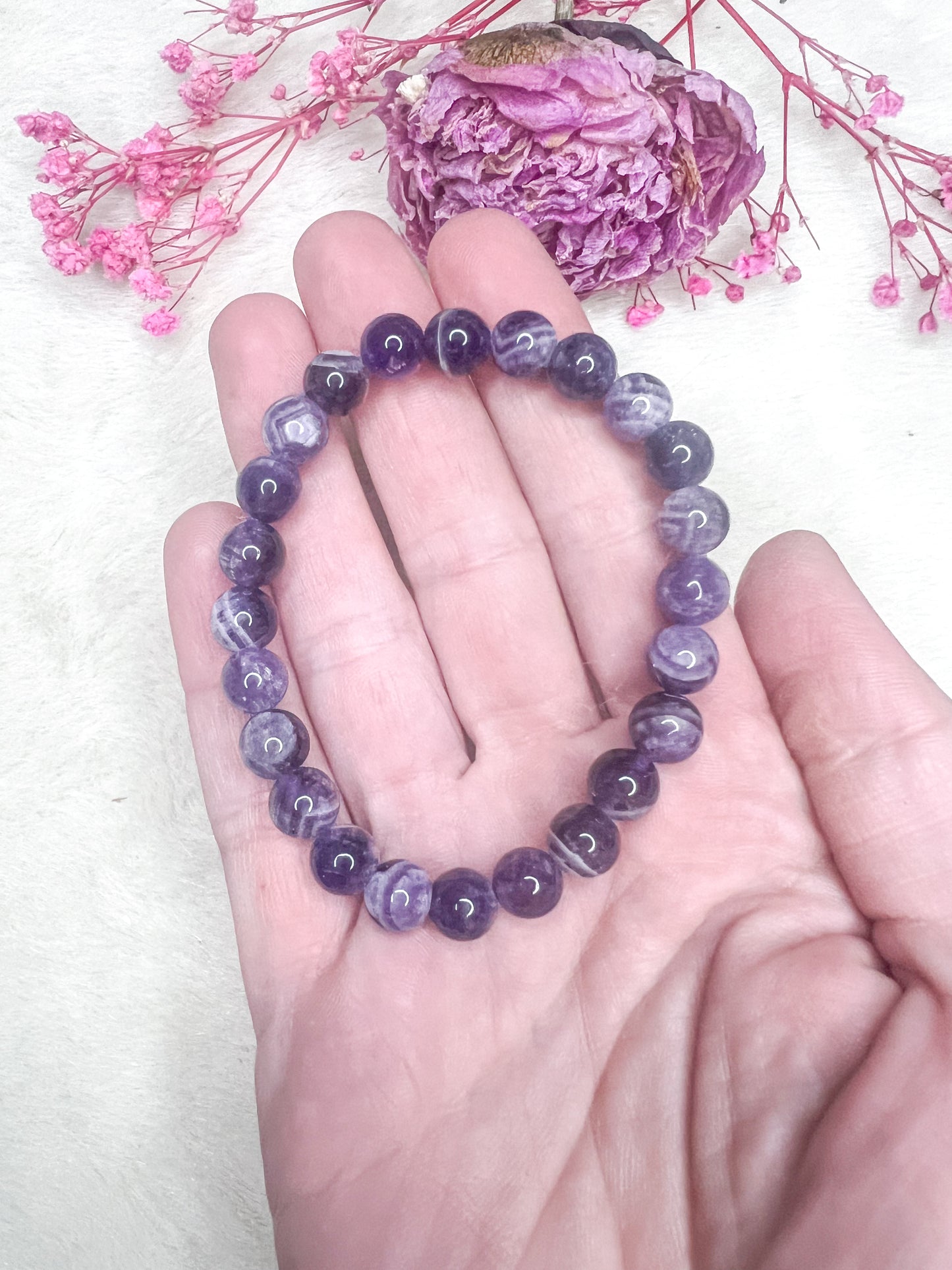 Chevron Amethyst Bracelets