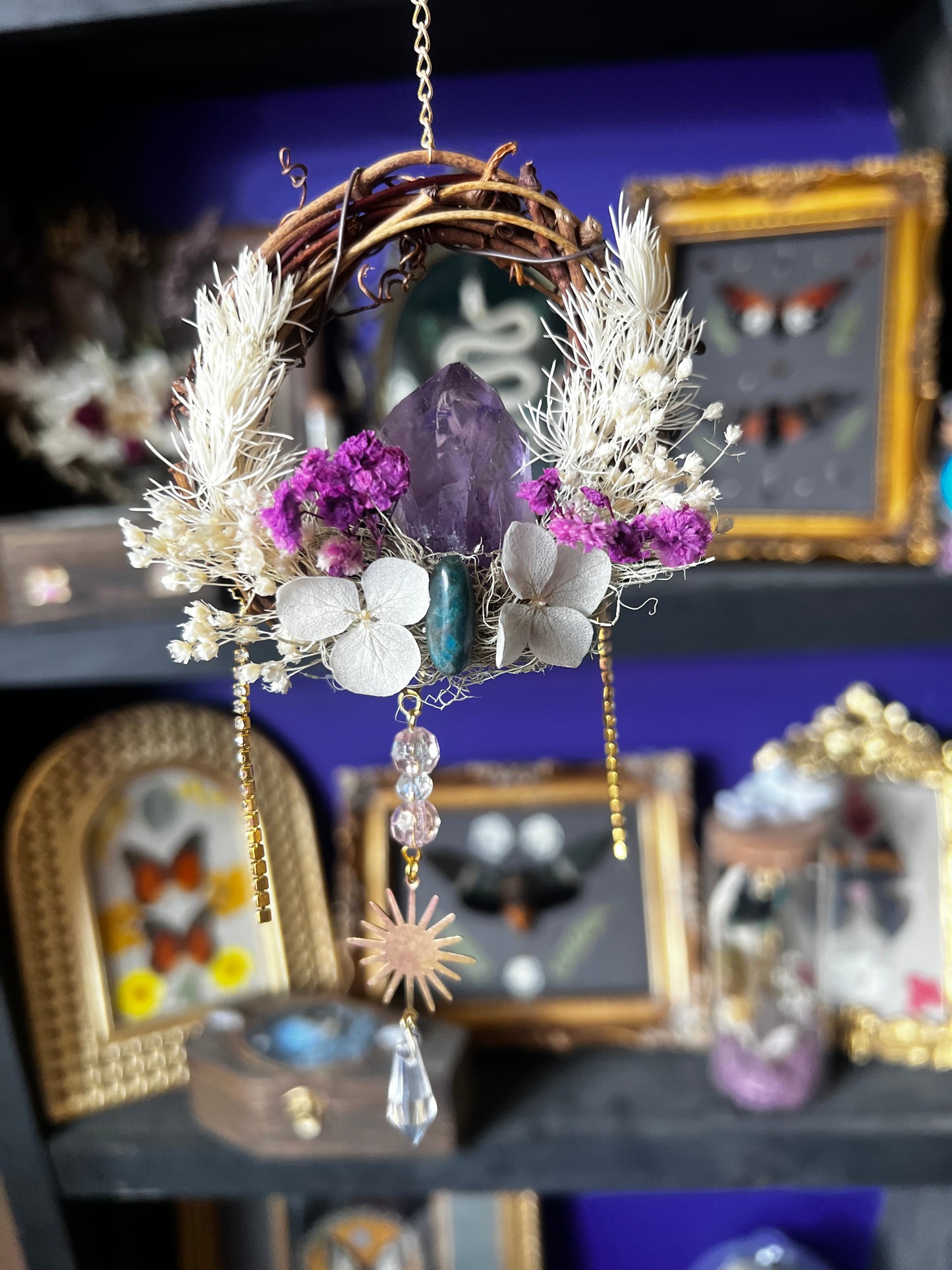 Ostara Spring Crystal Suncatcher Wreaths