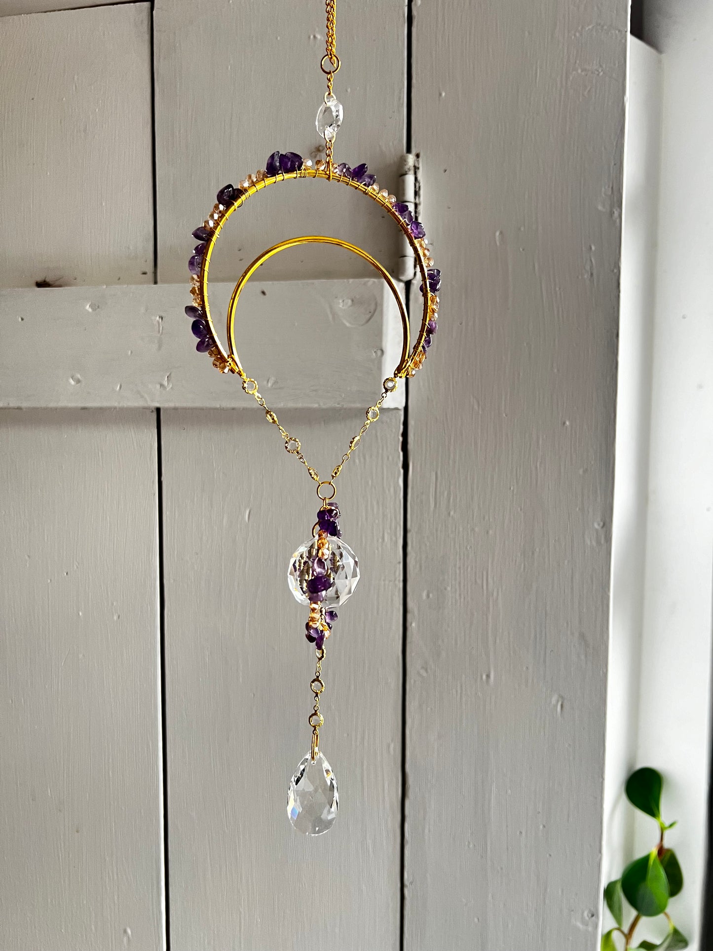 “Syrilla” crystal suncatcher