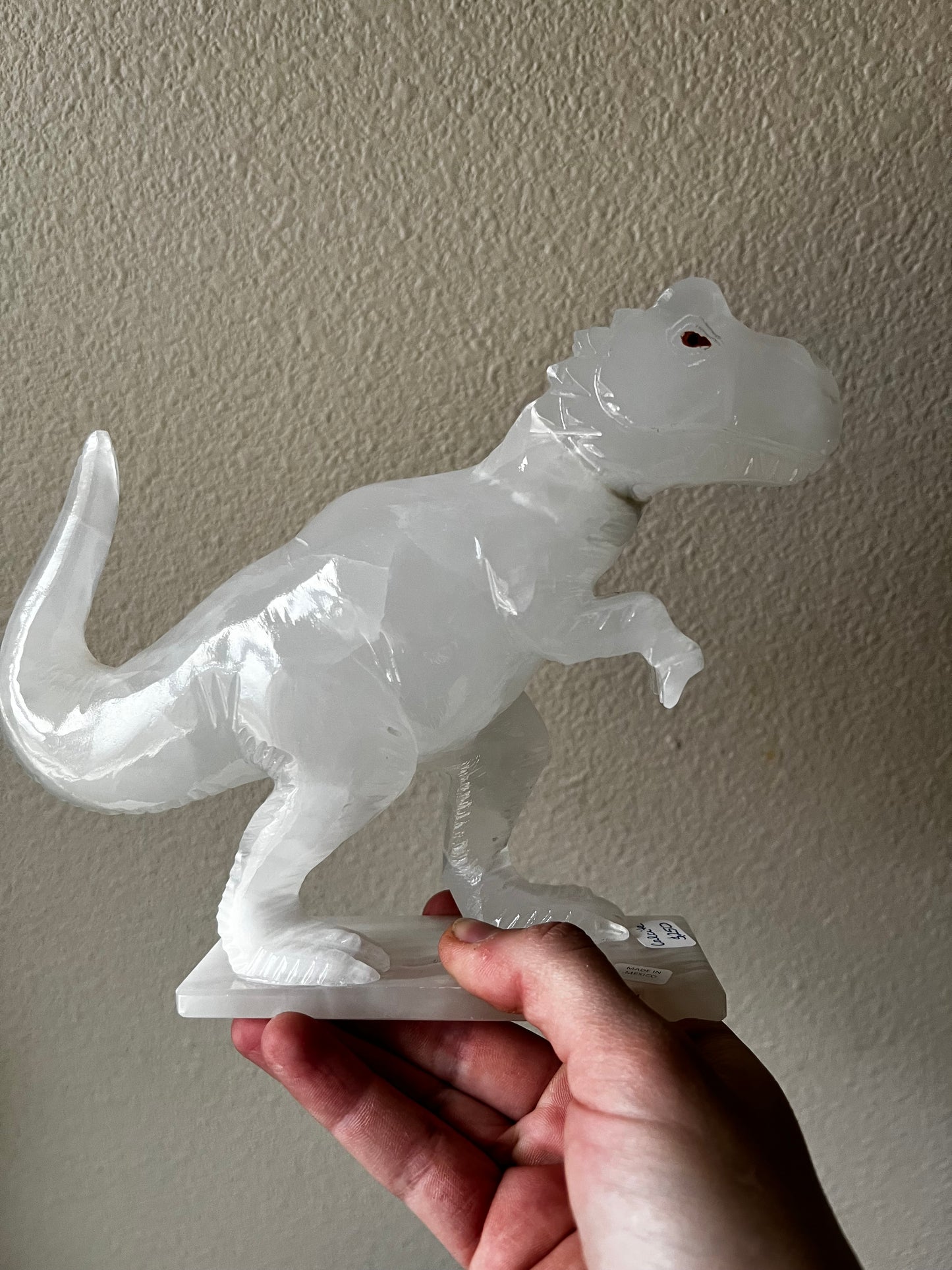 Calcite T-Rex Dinosaur Carving