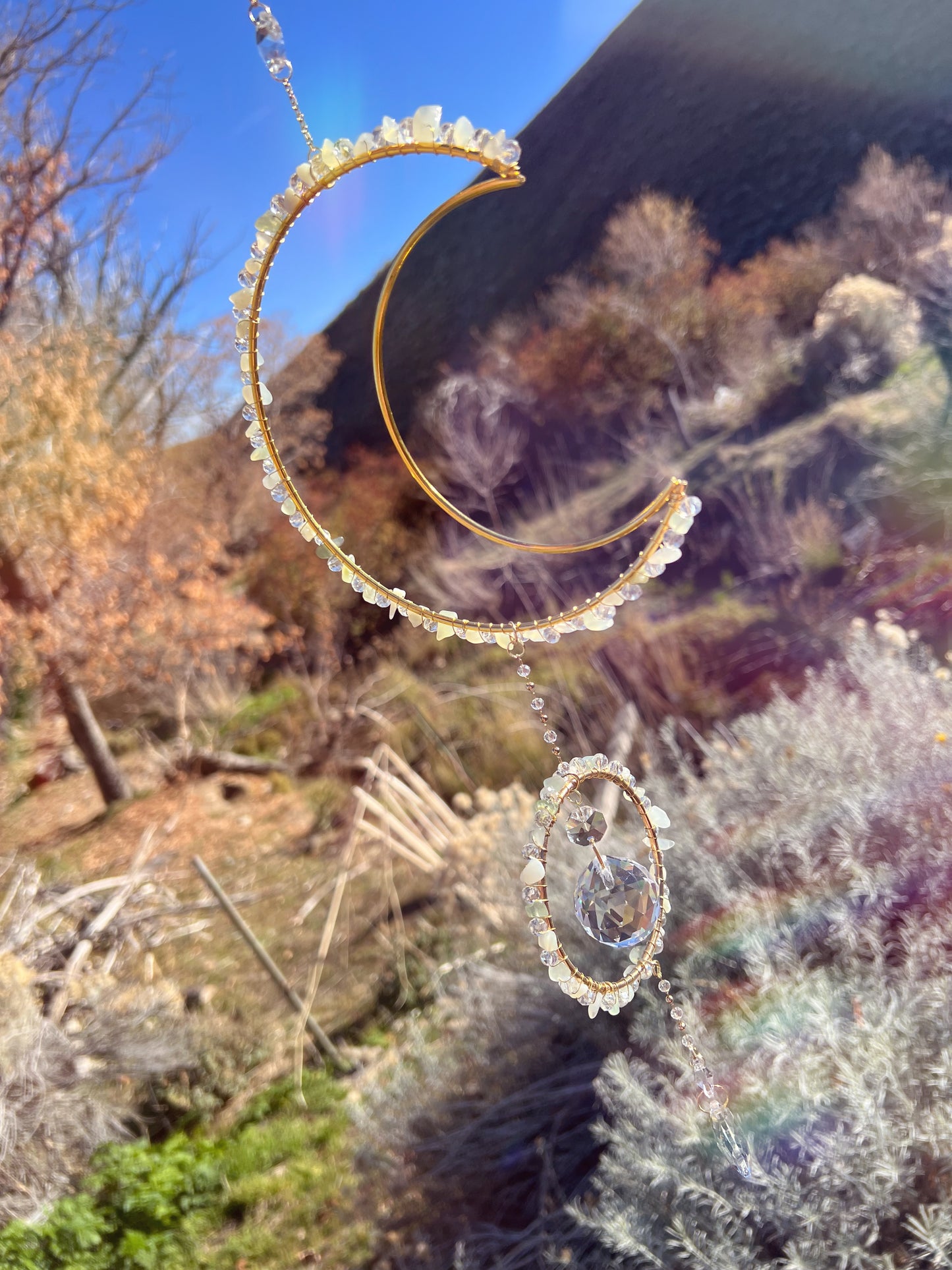 Kimia Forest Moon Crystal Drop Suncatcher