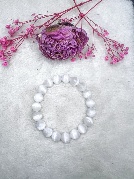 Selenite/Satin Spar Bracelets