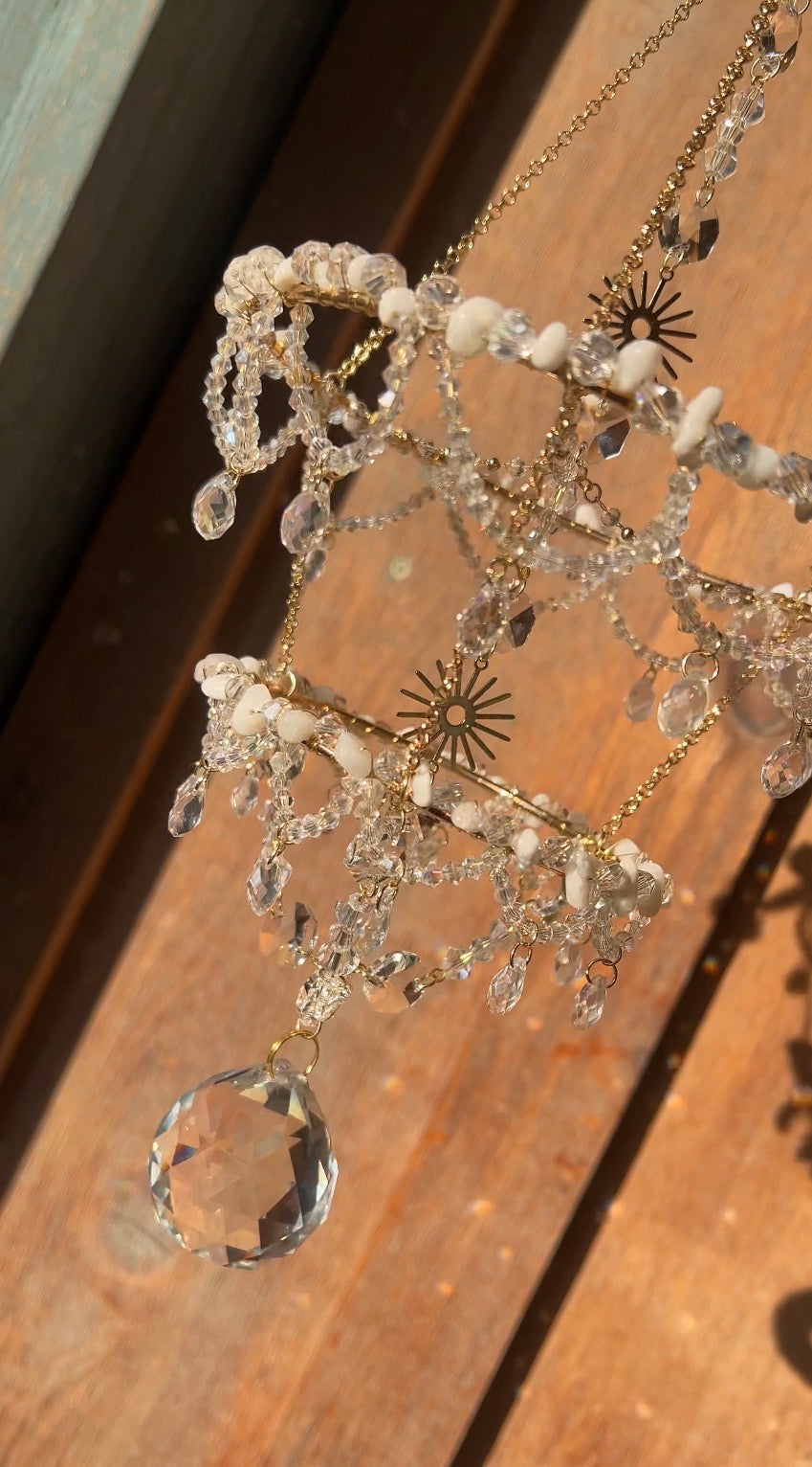 Seraphine Chandelier Clear Quartz Suncatcher