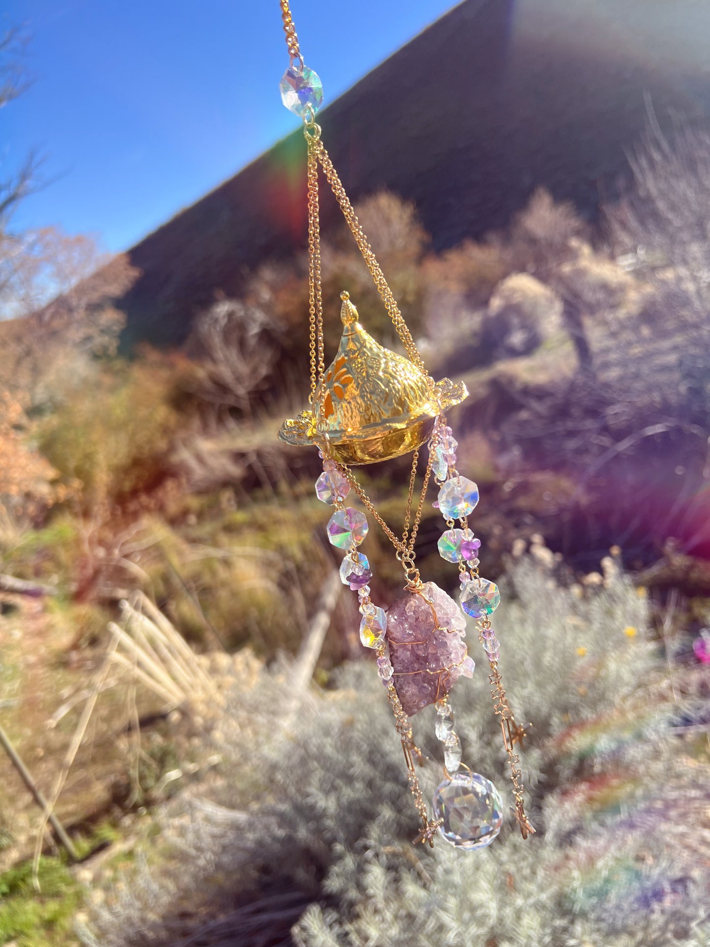 Lilly Celestial Incense Burner Suncatcher