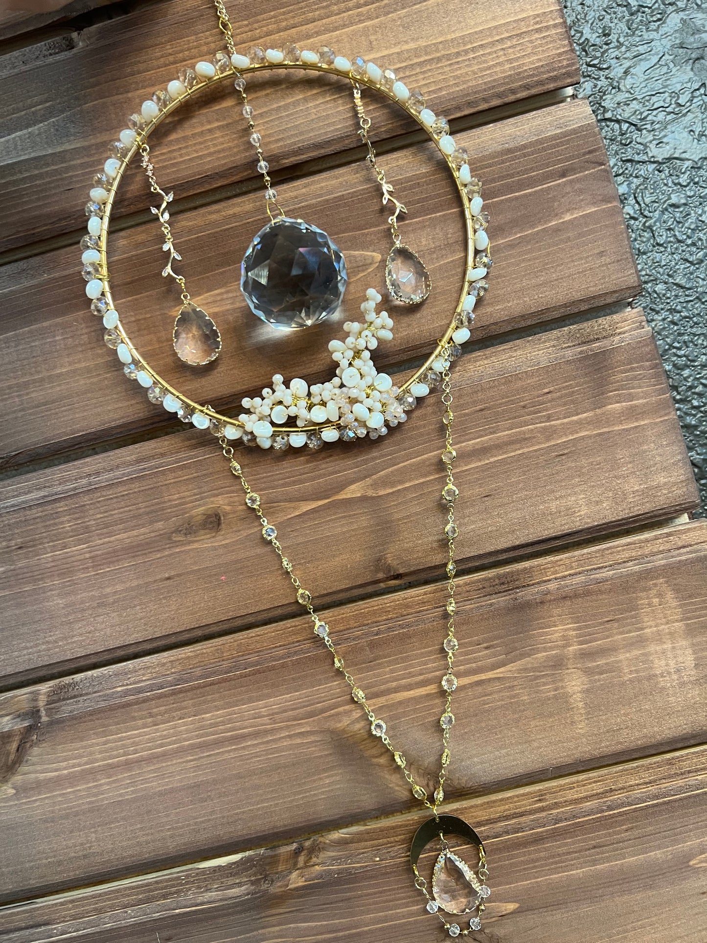 Liliosa Spring Inspired Mother of Pearl Suncatcher