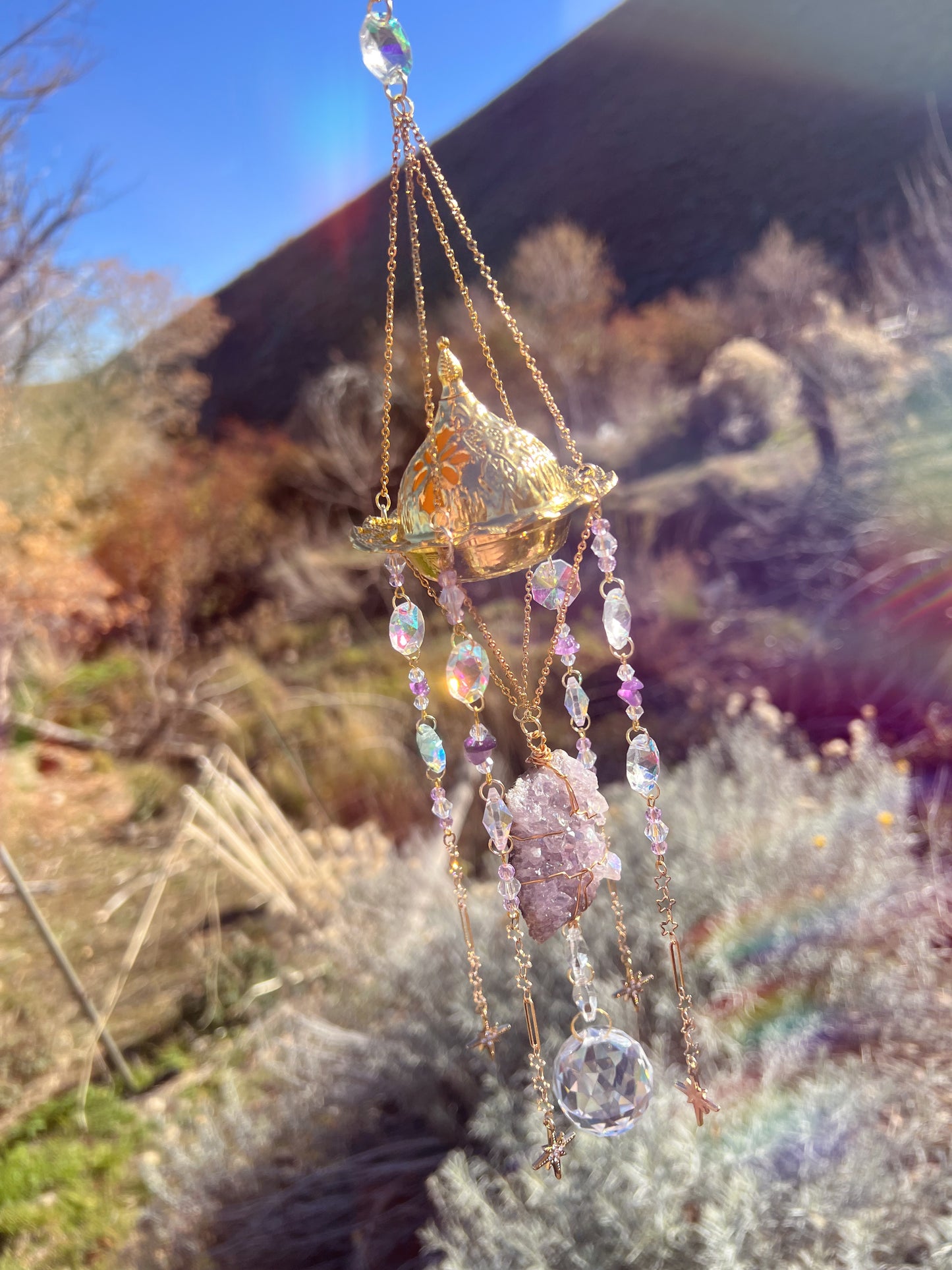 Lilly Celestial Incense Burner Suncatcher