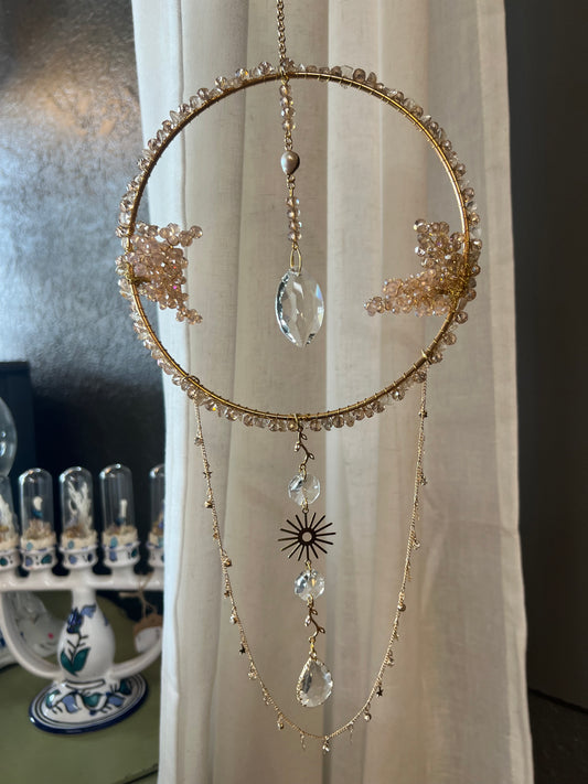 Briar Rose Spring Inspired Rutile Quartz Suncatcher