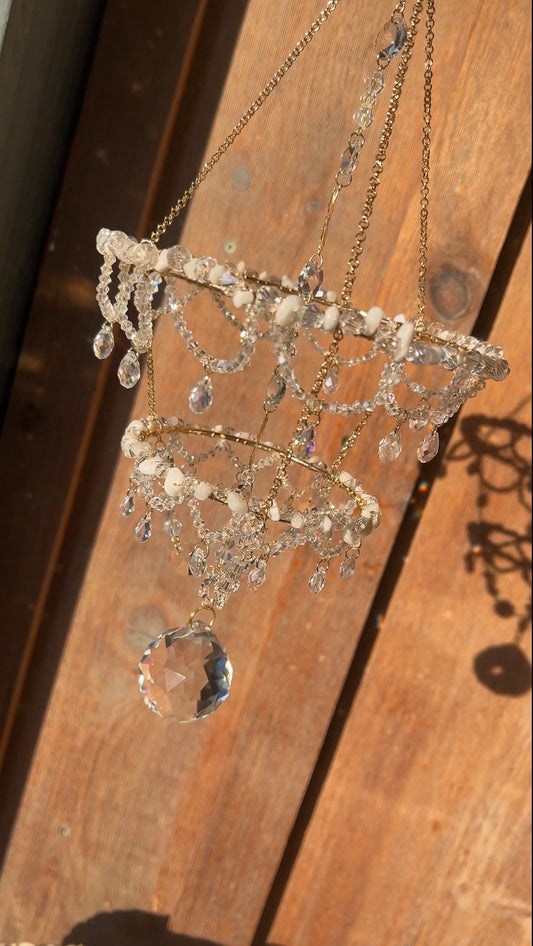 Seraphine Chandelier Clear Quartz Suncatcher