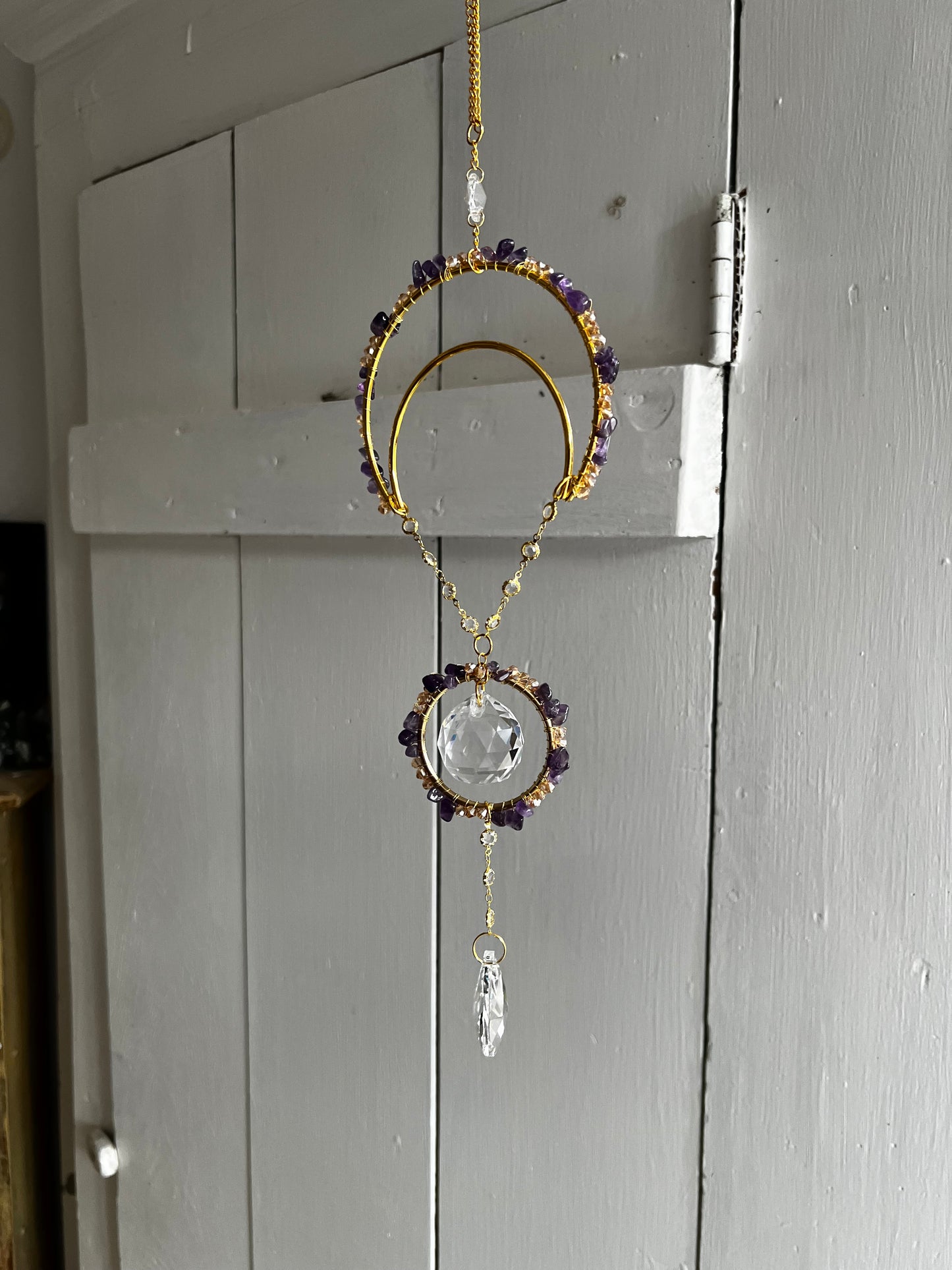 “Syrilla” crystal suncatcher