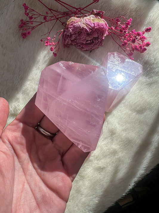 Jelly Rose Quartz Freeform “Gushers”