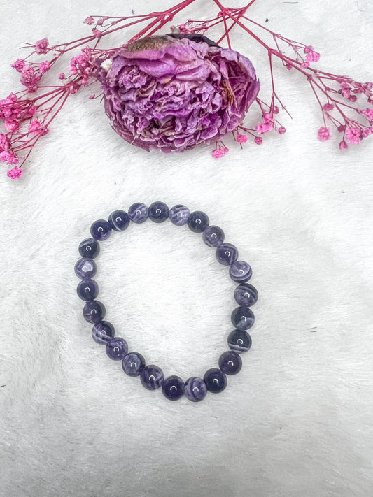 Chevron Amethyst Bracelets