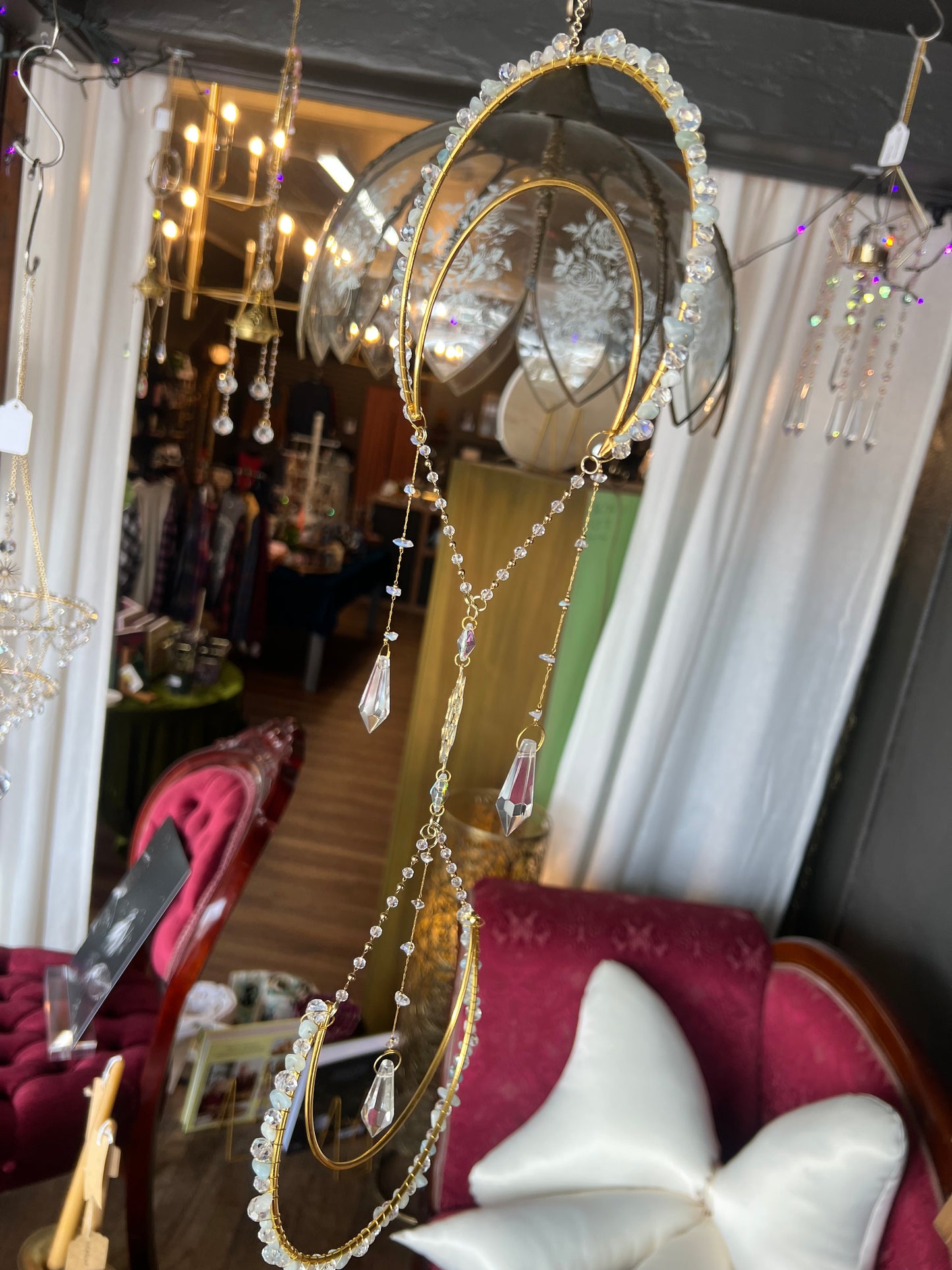 Nephelle Aquamarine Celestial Crystal Suncatcher