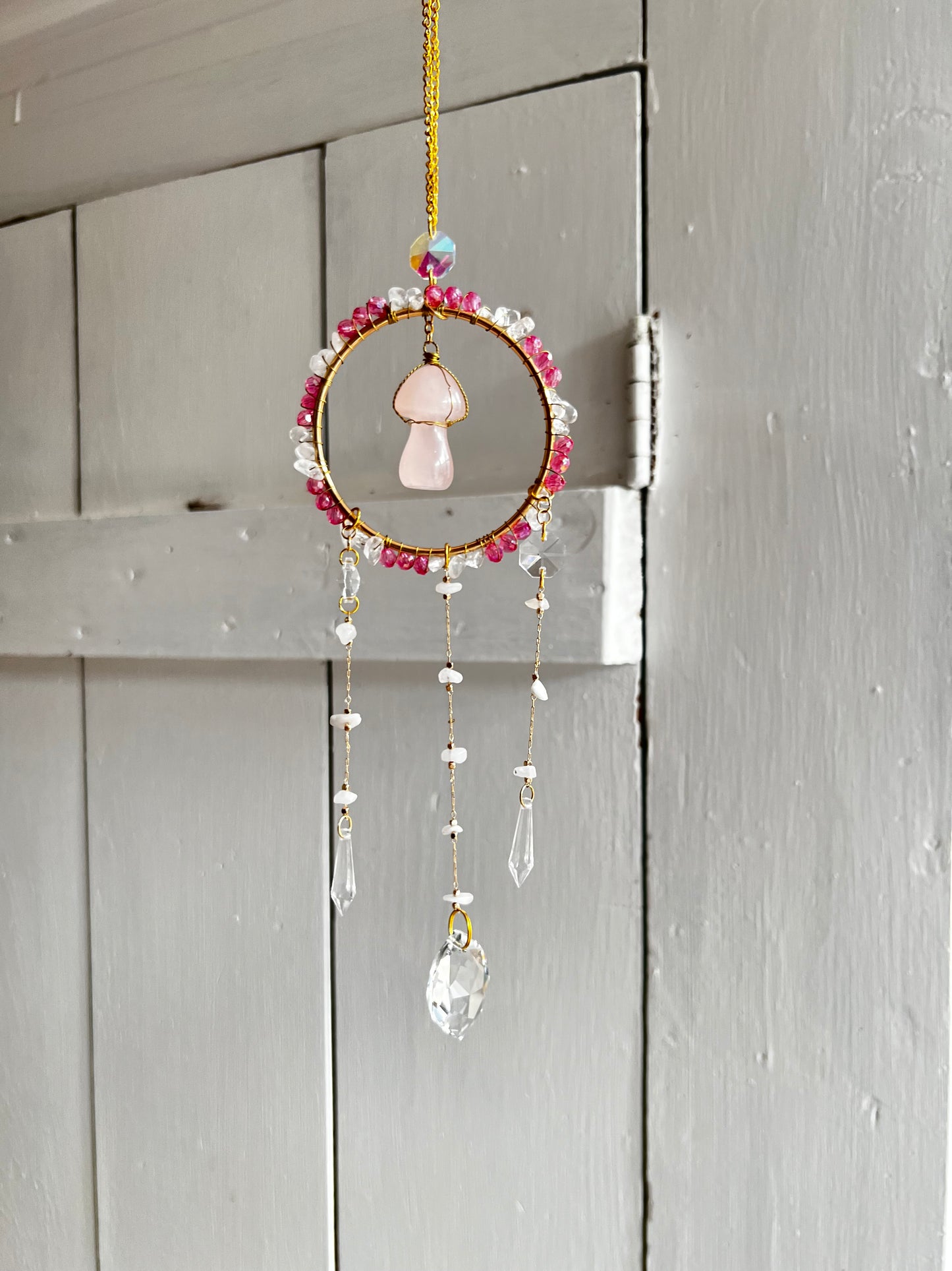 “Fay” crystal suncatcher