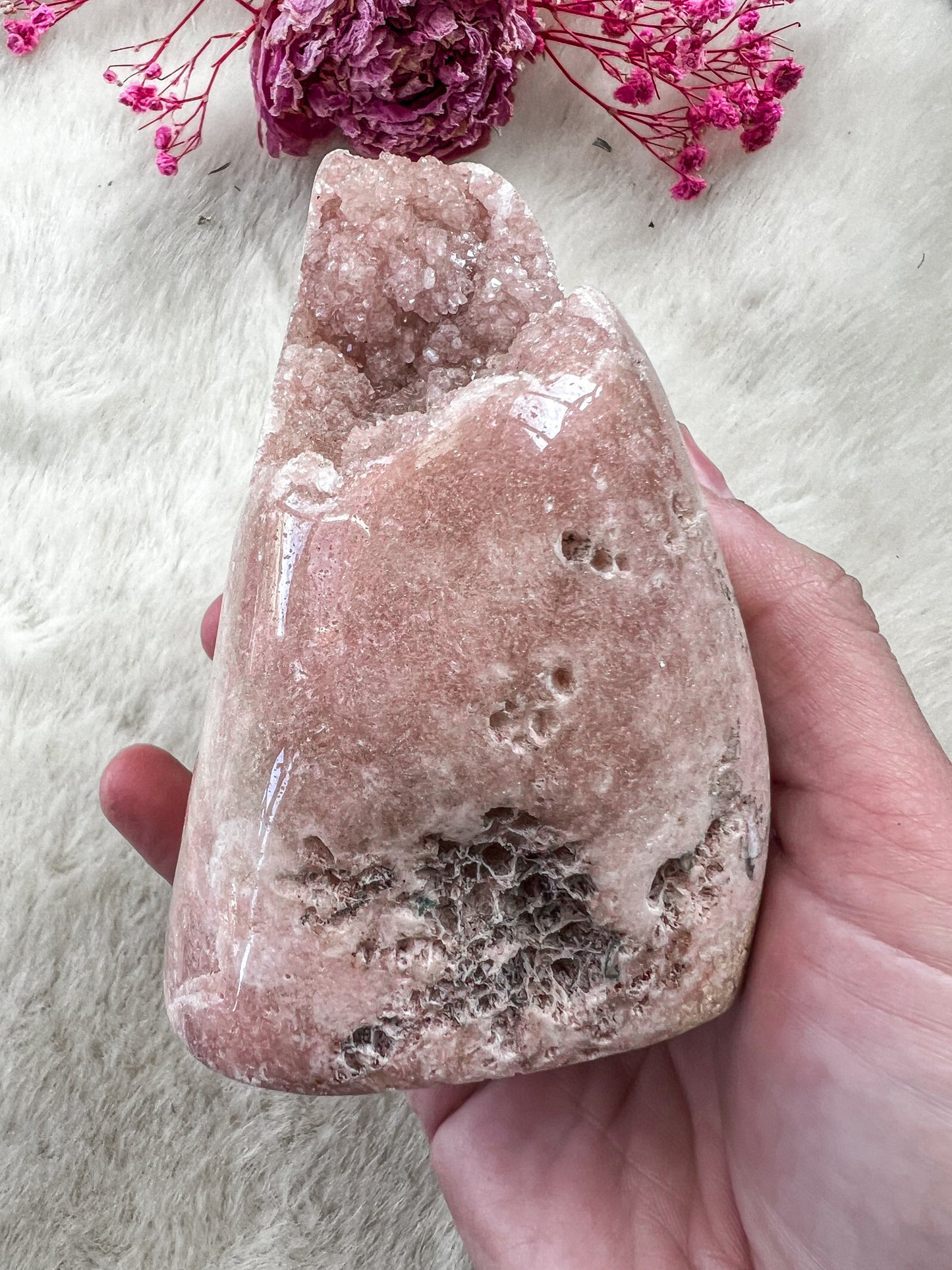 Druzy Pink Amethyst Freeform