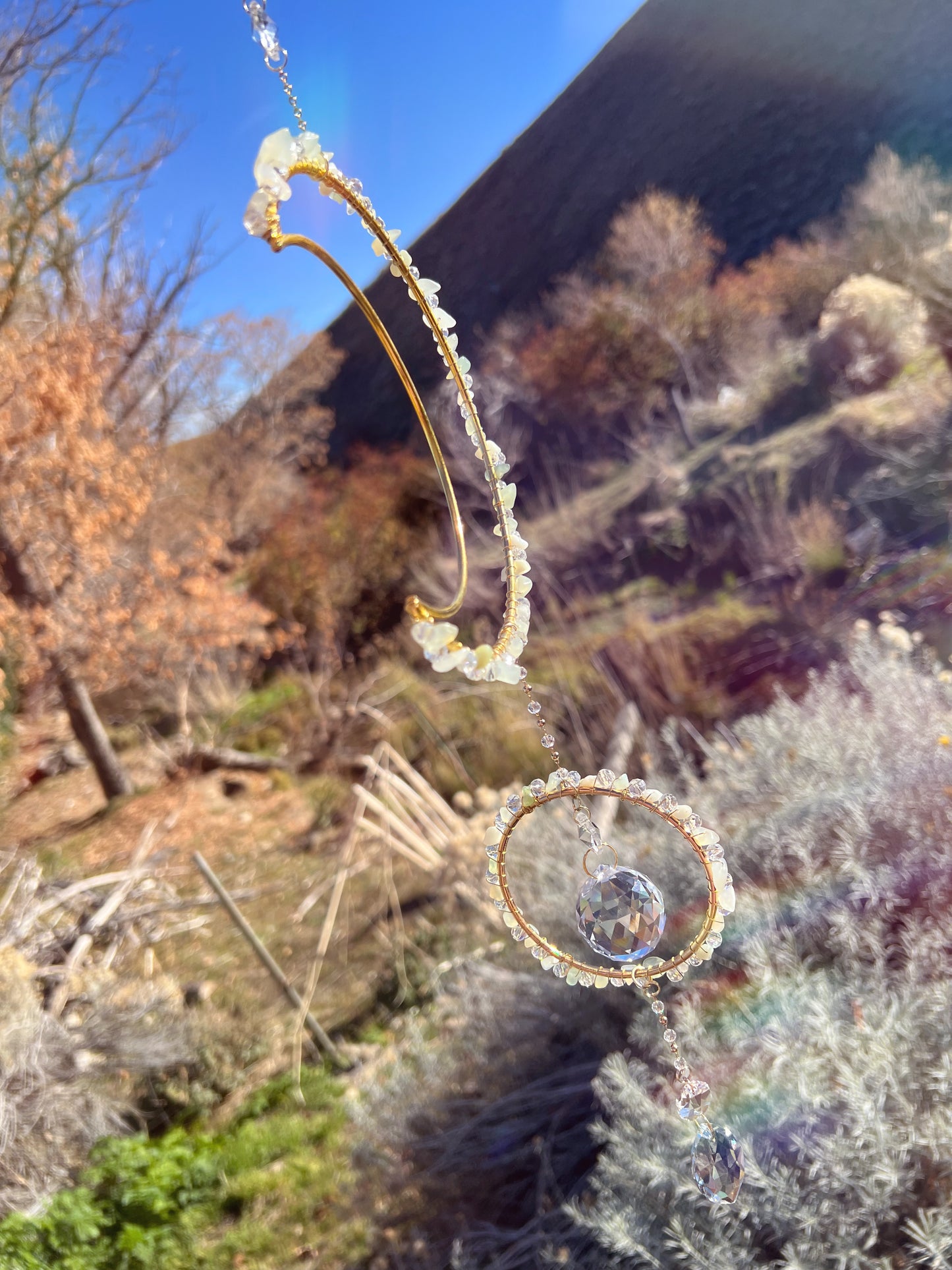 Kimia Forest Moon Crystal Drop Suncatcher