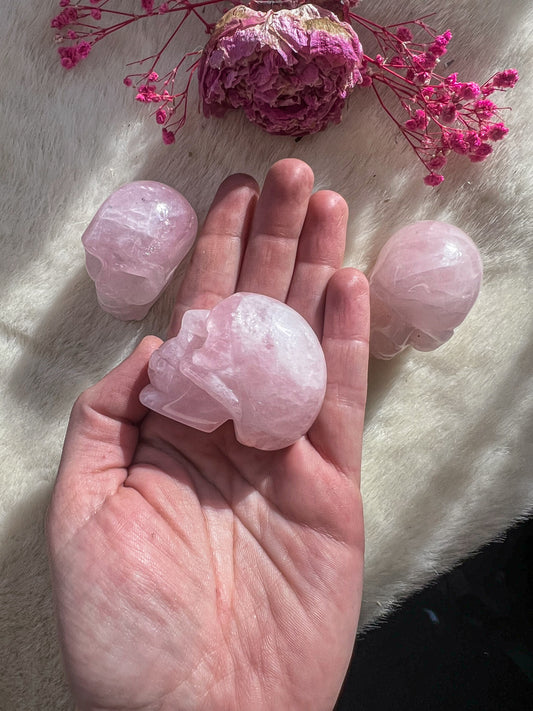 Rose Quartz Skulls