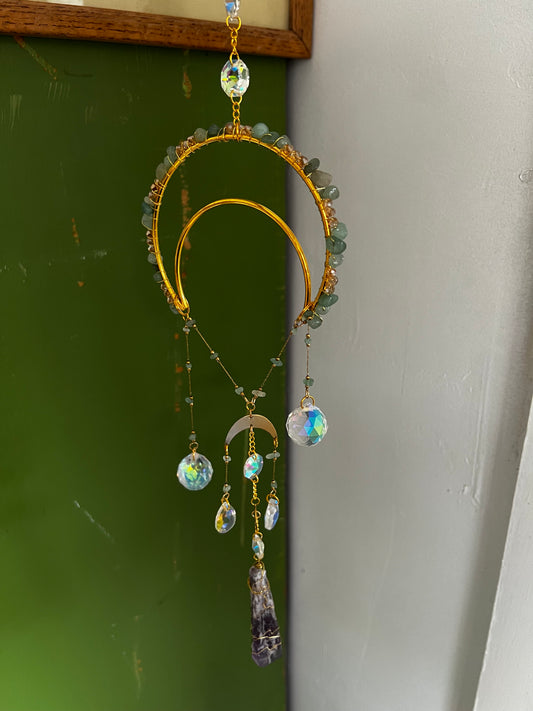 “Ida” crystal suncatcher