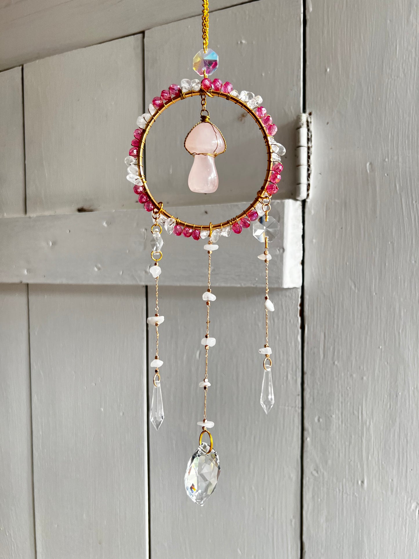 “Fay” crystal suncatcher