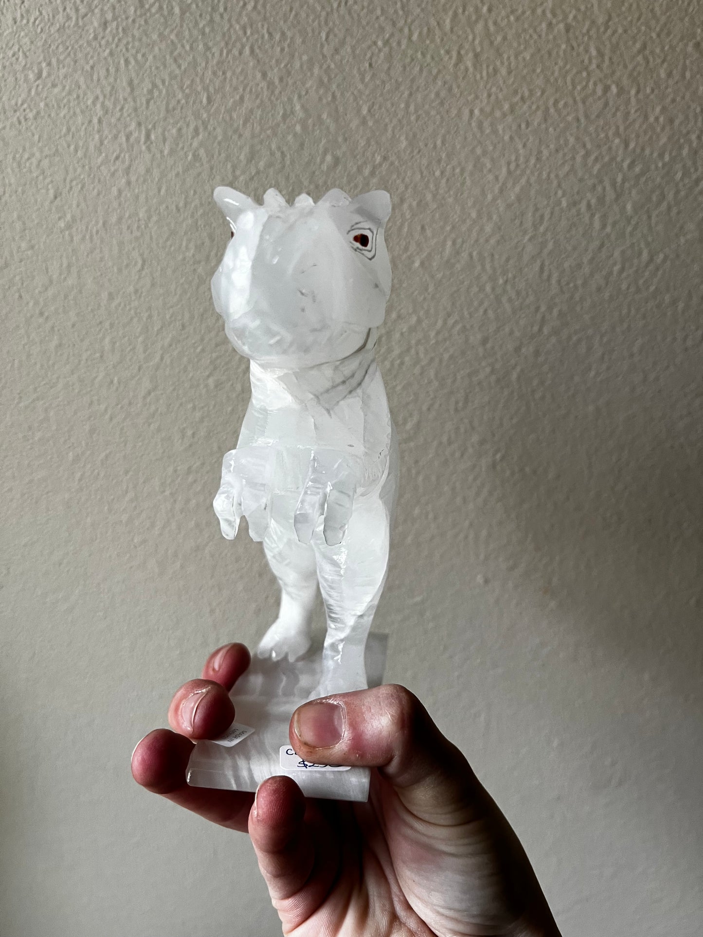 Calcite T-Rex Dinosaur Carving