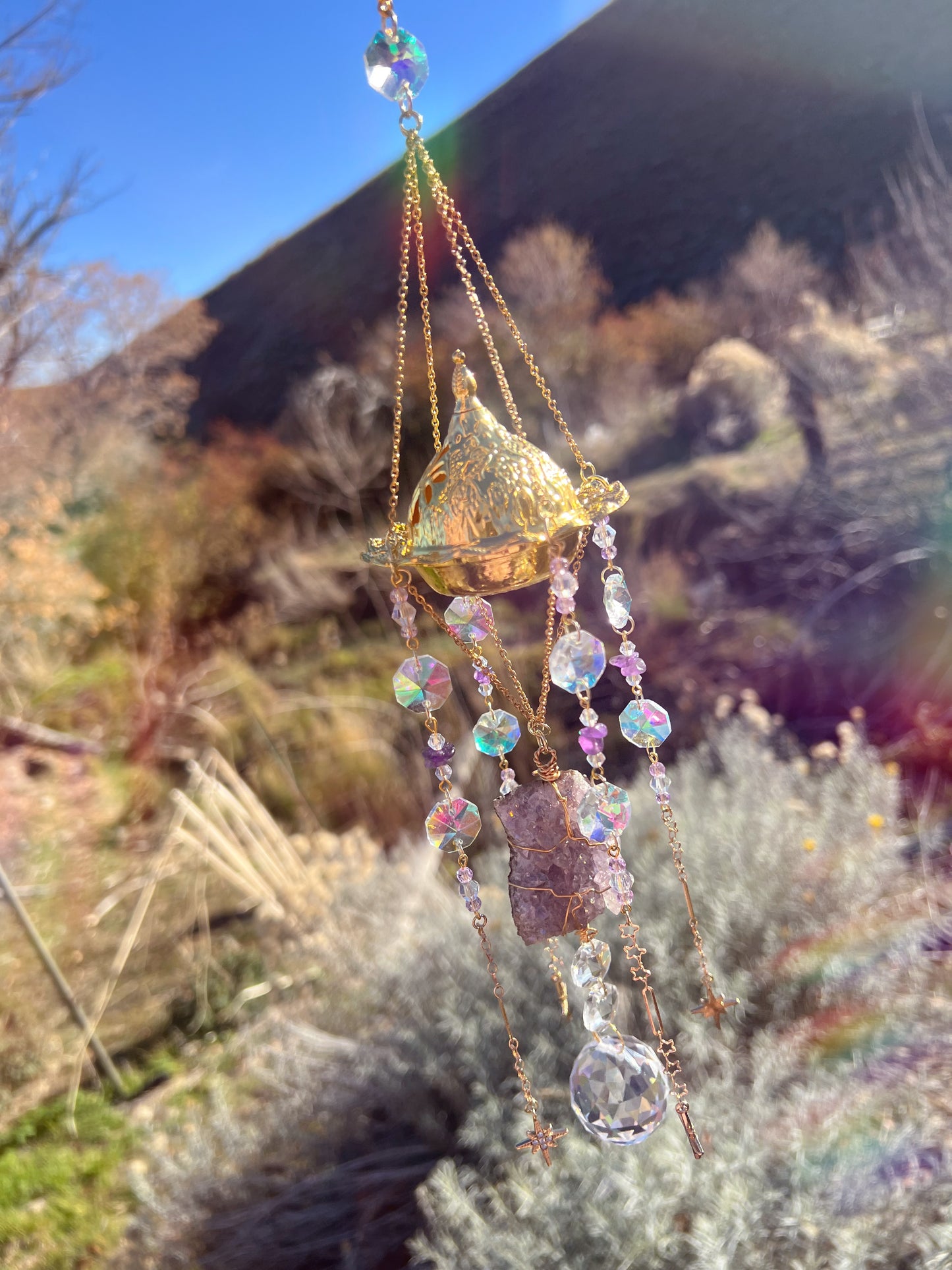 Lilly Celestial Incense Burner Suncatcher