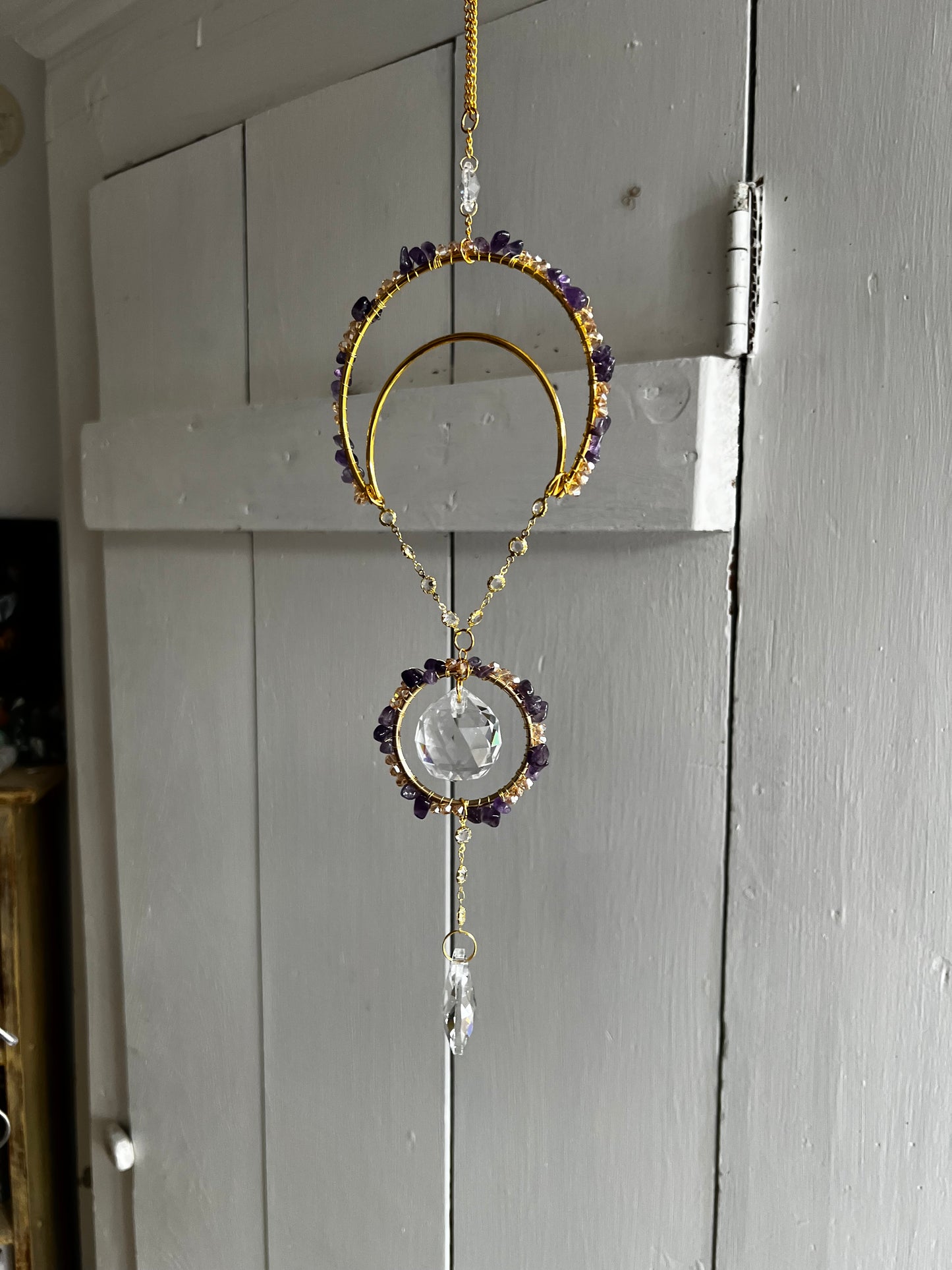 “Syrilla” crystal suncatcher