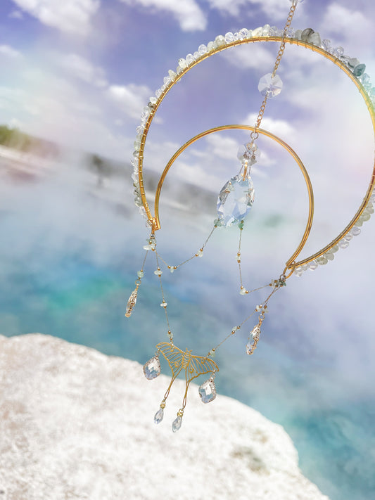 Aetherwing 🦋✨ Spirit of the Celestial Breeze Suncatcher