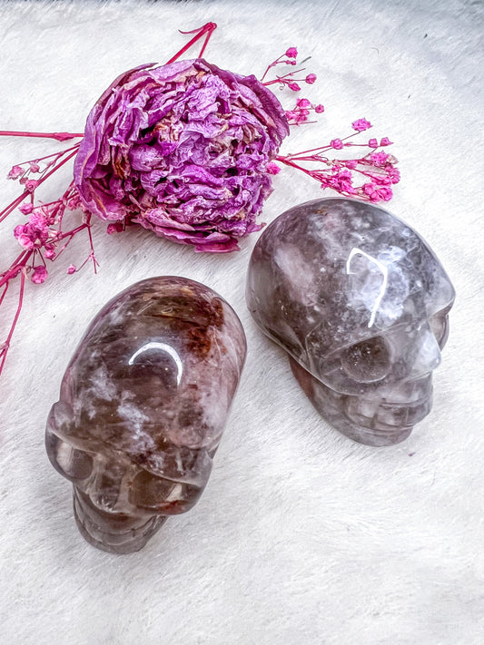 Included Quartz Skulls