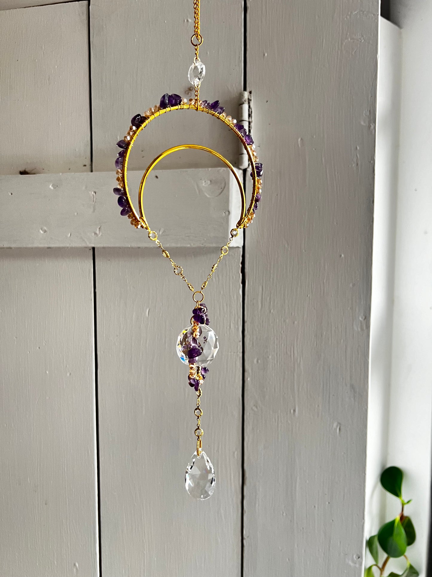 “Syrilla” crystal suncatcher