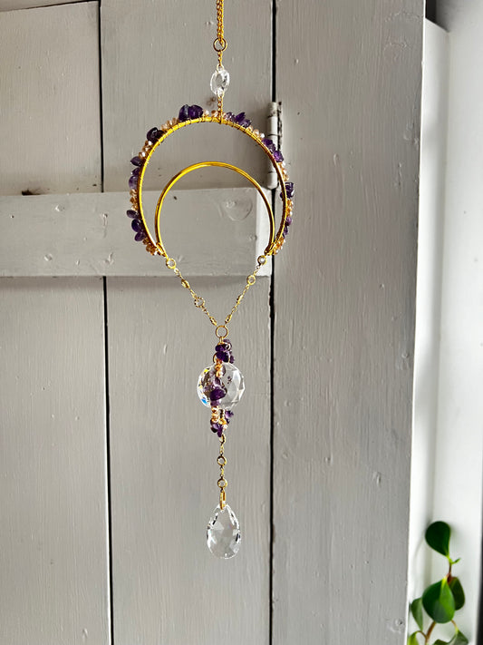 “Syrilla” crystal suncatcher