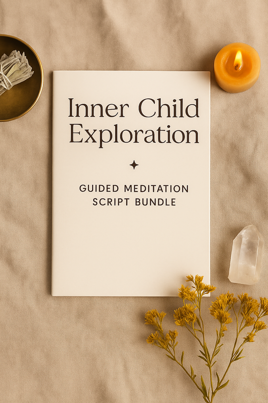 Inner Child Exploration: 20 Guided Meditation Script Bundle (Digital PDF Download)