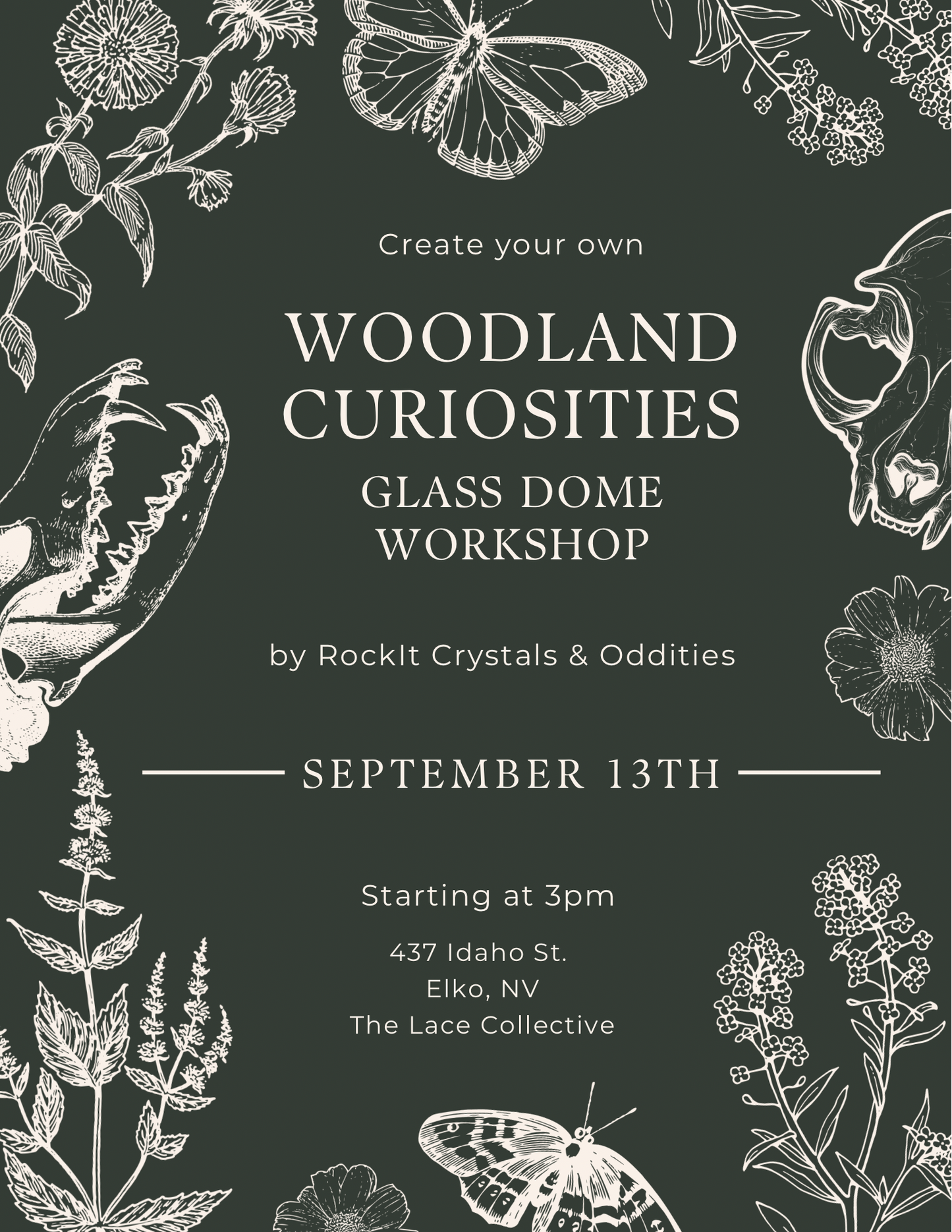 Woodland Curiosities Glass Dome Workshop
