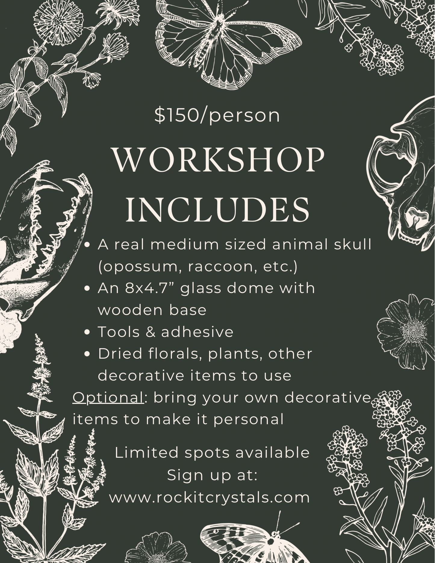 Woodland Curiosities Glass Dome Workshop