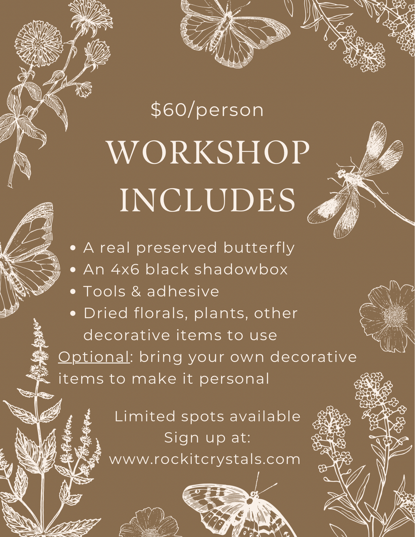 Monarch Moon Shadowbox Workshop